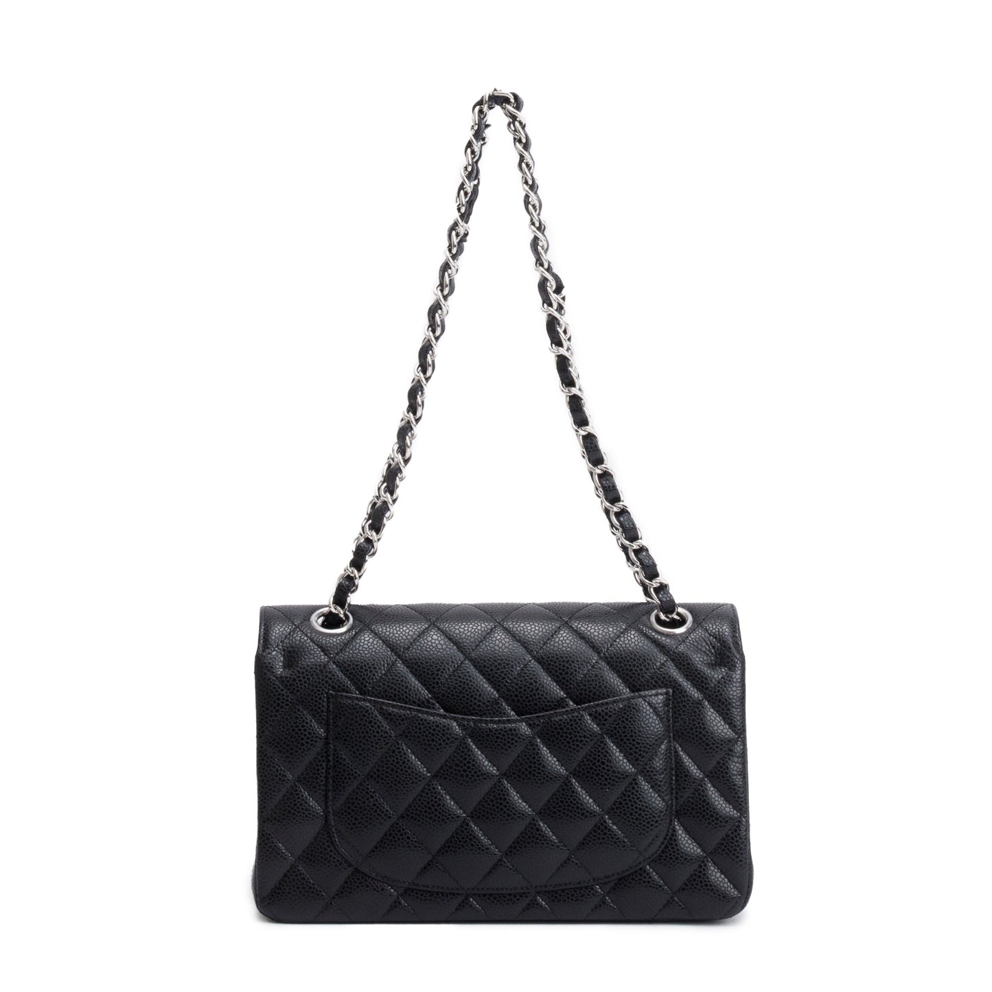 Chanel 2022 Black Caviar Classic Small Double Flap Bag