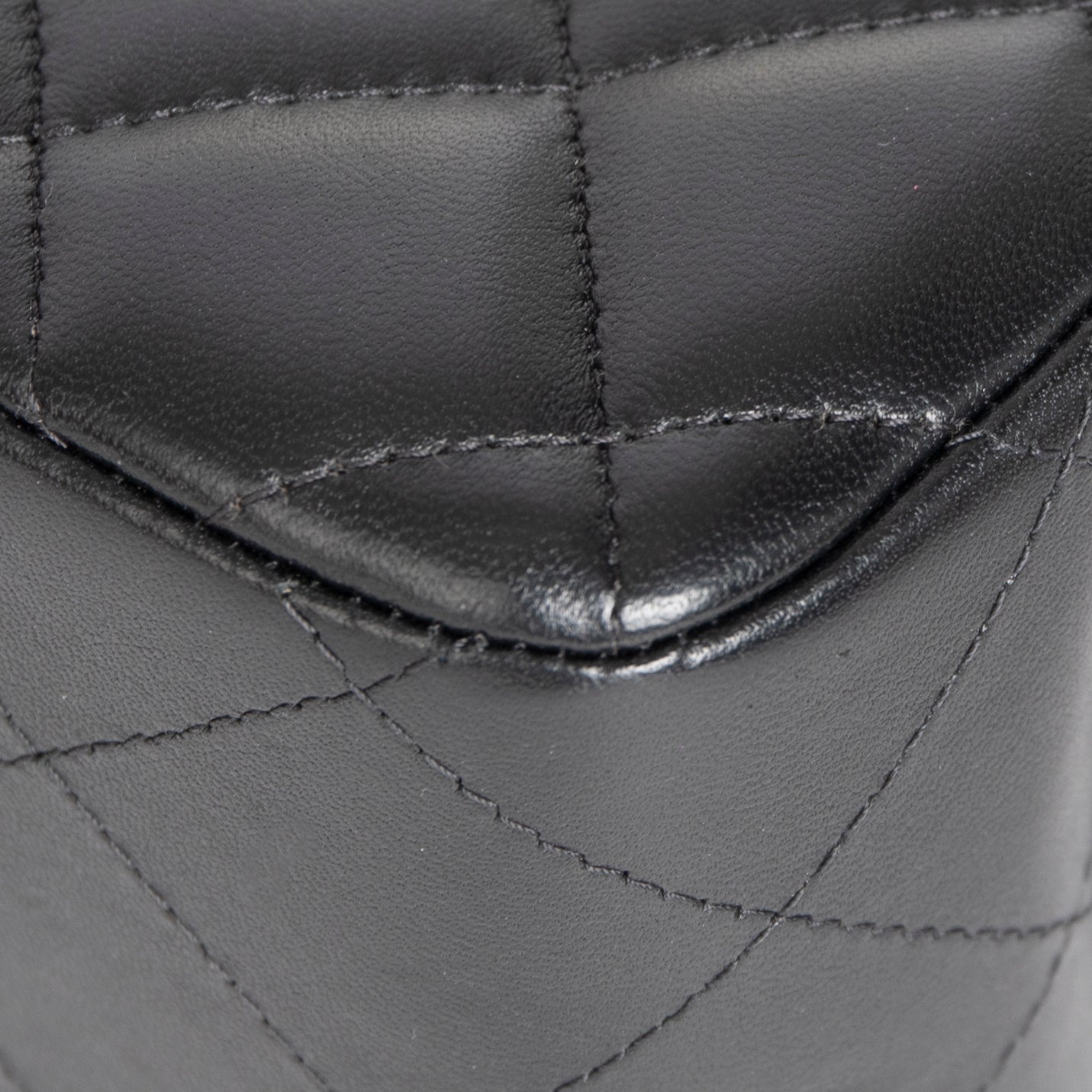 Chanel 2022 Black Lambskin Classic Jumbo Double Flap Bag