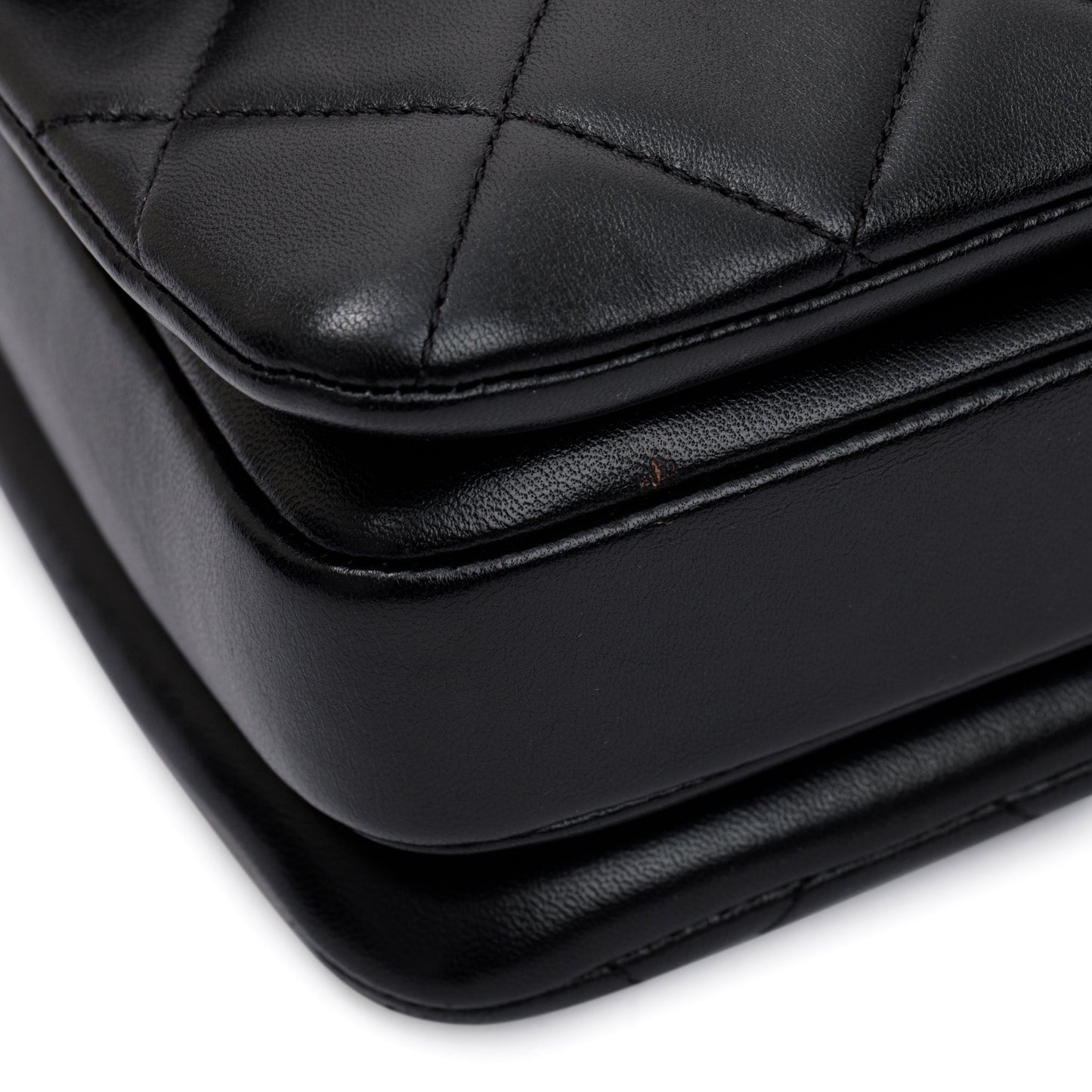 Chanel 2022 Black Lambskin Trendy CC Small Top Handle Flap Bag