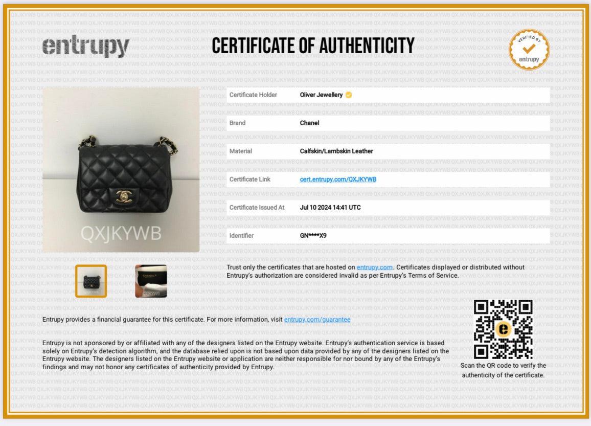 Chanel 2022 Black Quilted Calfskin Leather Classic Square Mini Flap Bag