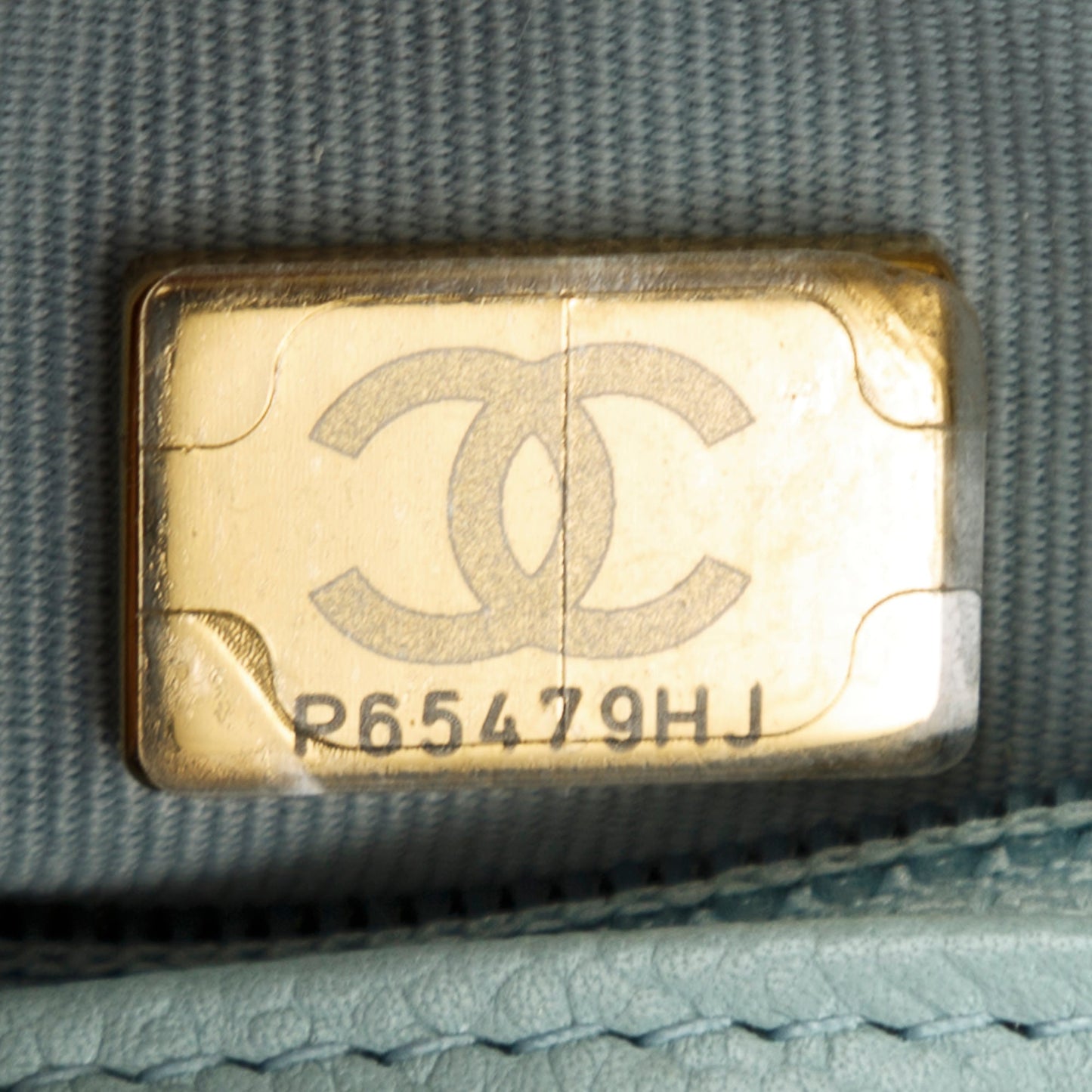 Chanel 2022 Blue Caviar Tiny CC Wallet on Chain