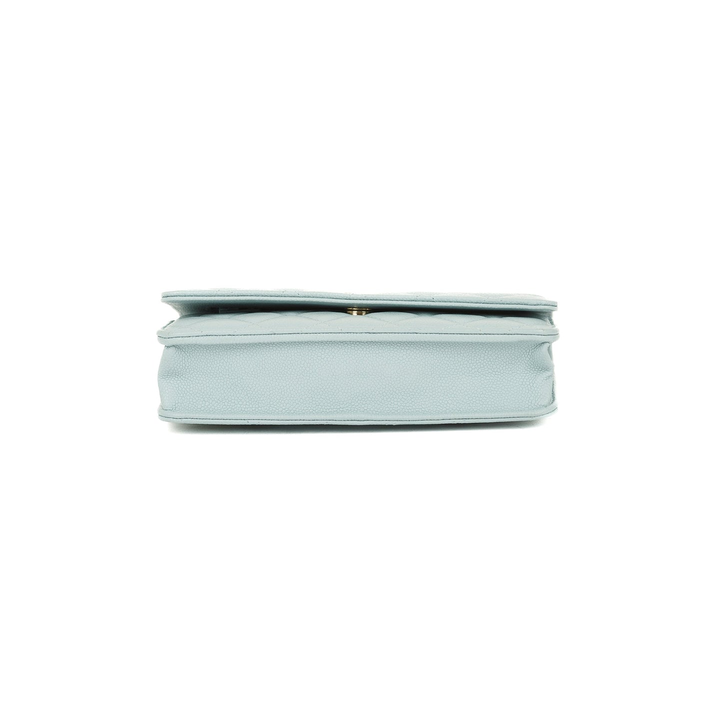 Chanel 2022 Blue Caviar Tiny CC Wallet on Chain