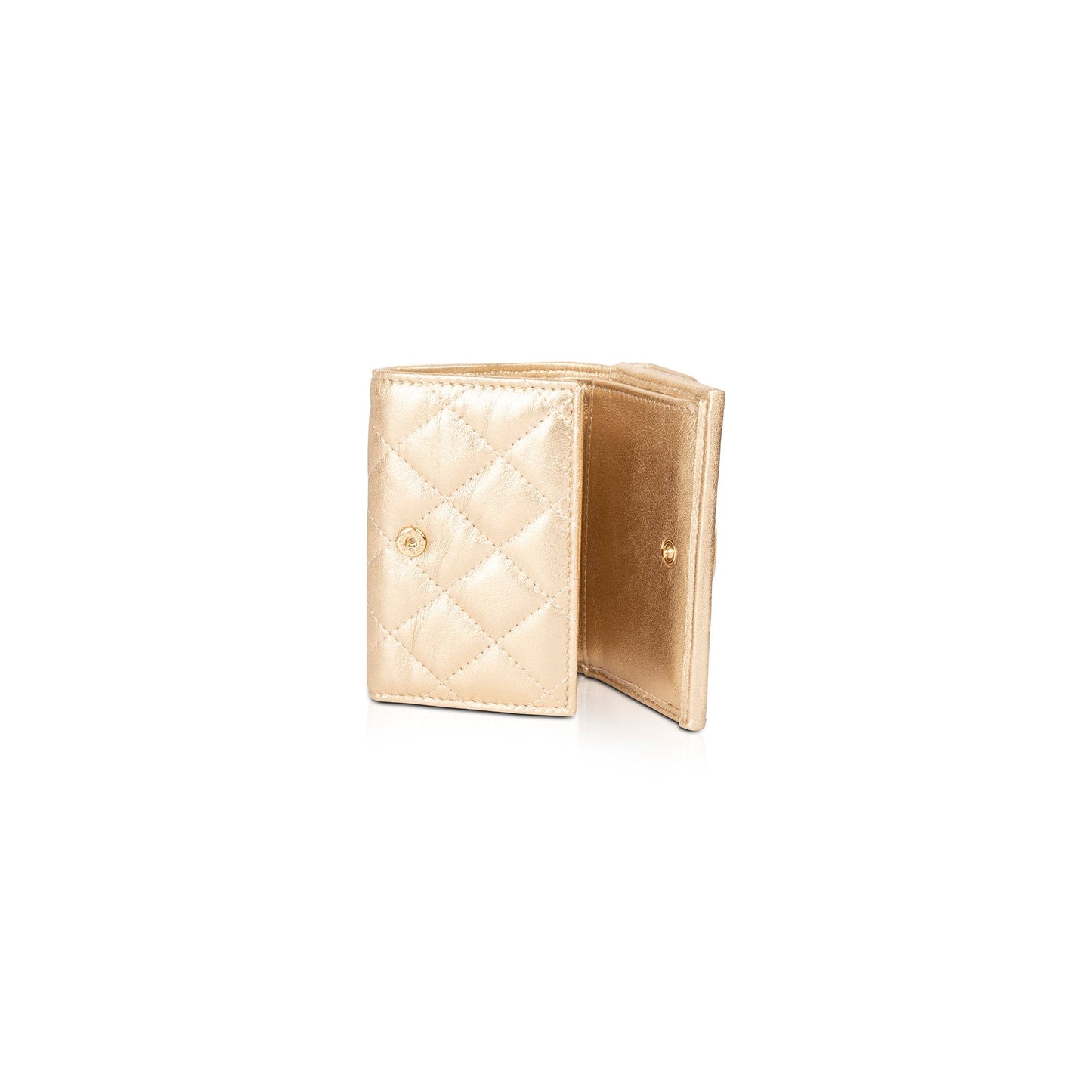 Chanel 2022 Classic CC Logo Compact Wallet