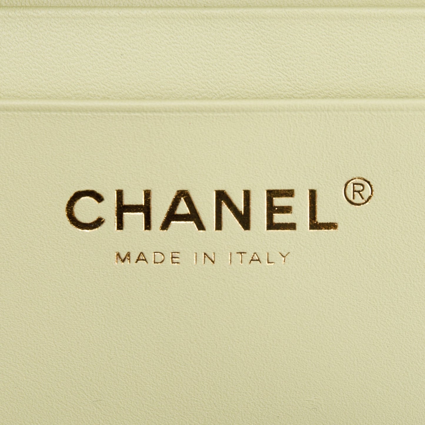 Chanel 2022 Green Caviar Leather Small Vanity Case