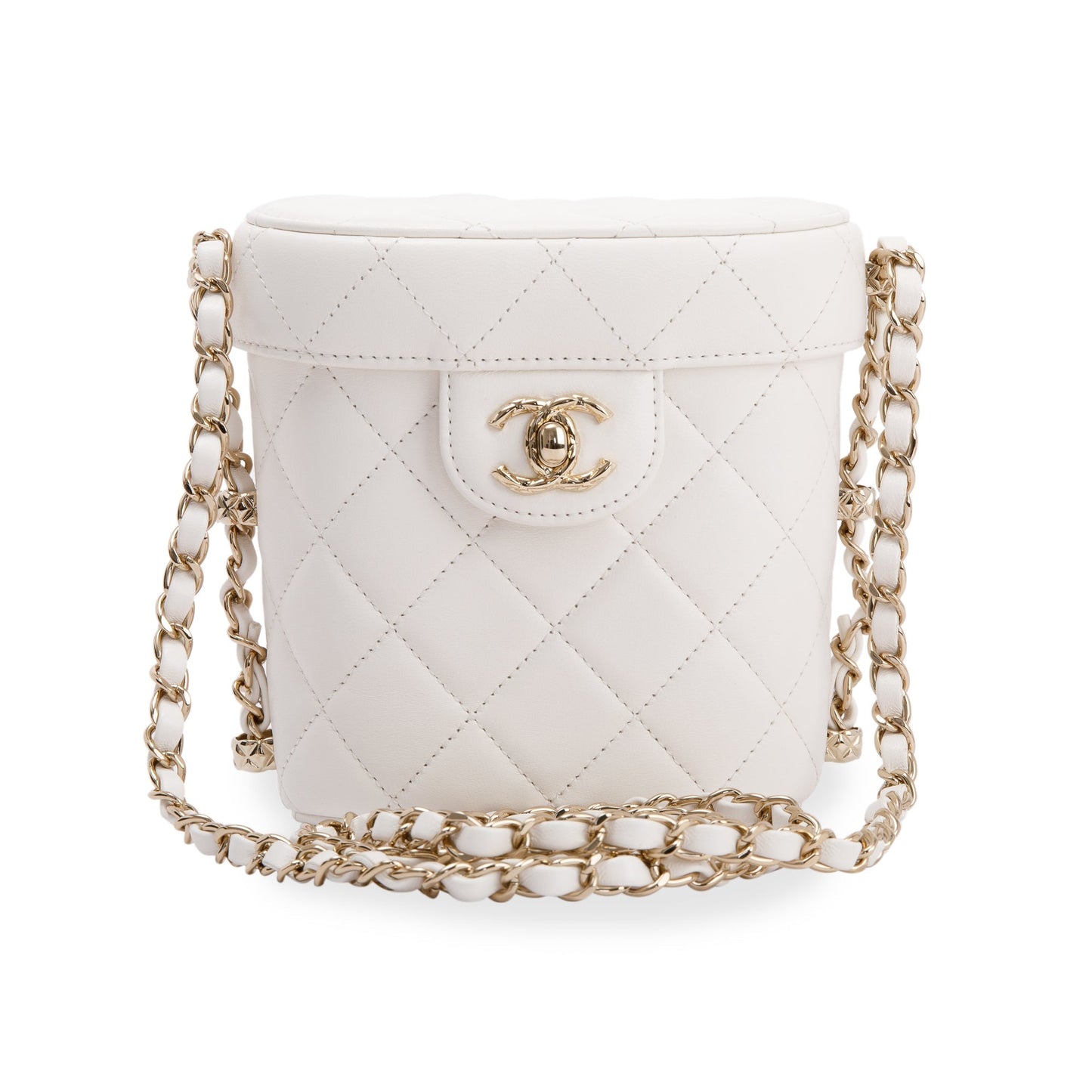 Chanel 2022 Lambskin Leather Small Vanity Case