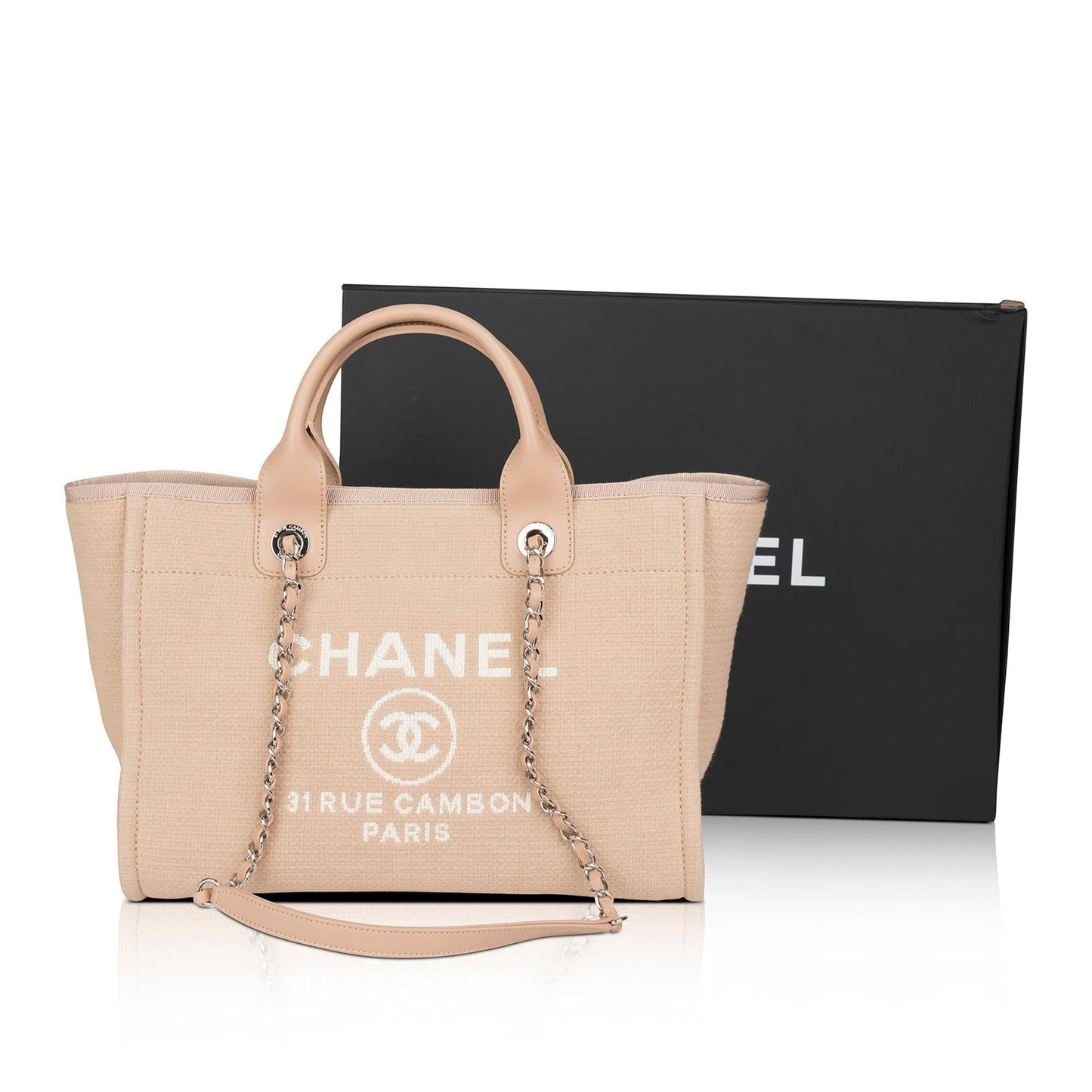 Chanel 2022 Mixed Fibers Small Deauville Tote