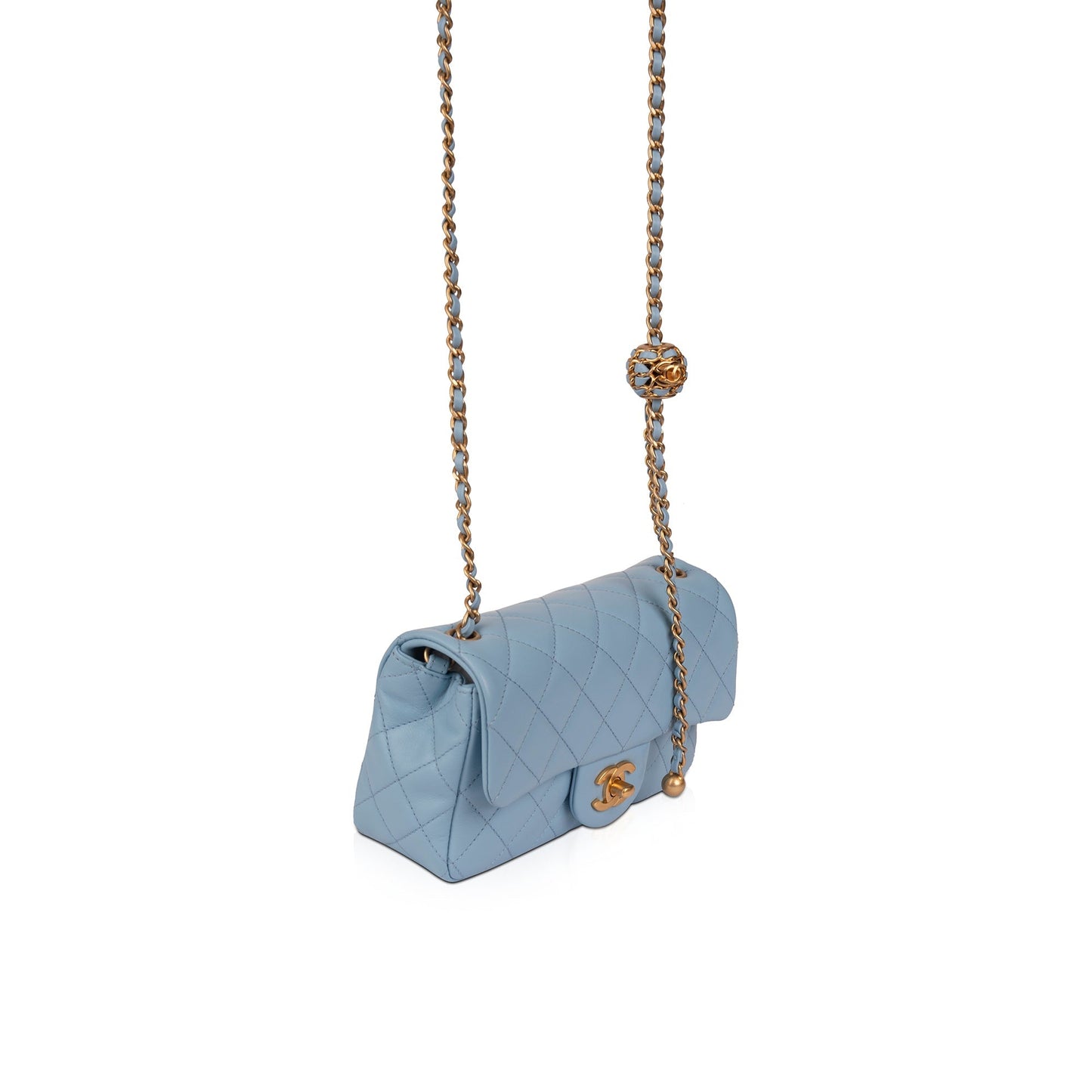 Chanel 2022 Pearl Crush Mini Flap Bag