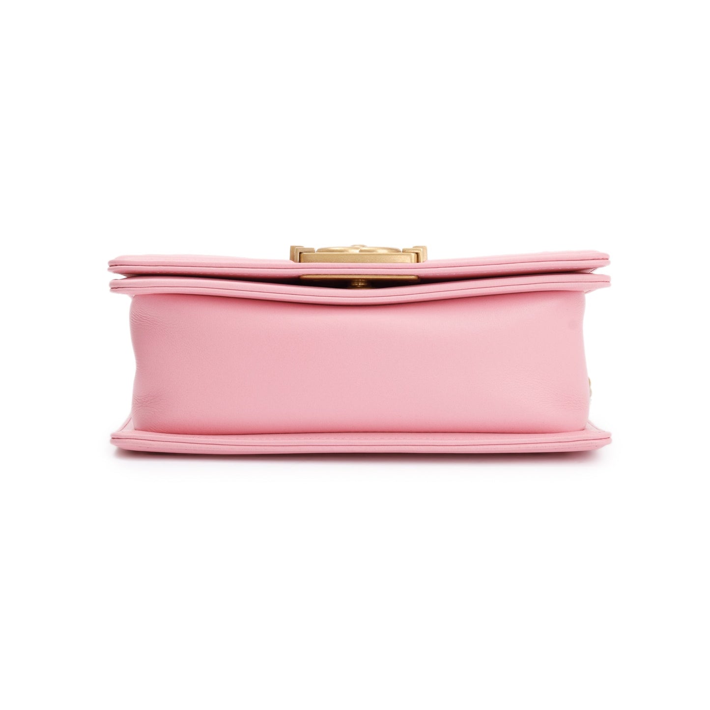 Chanel 2022 Pink Calfskin Leather Small Boy Bag