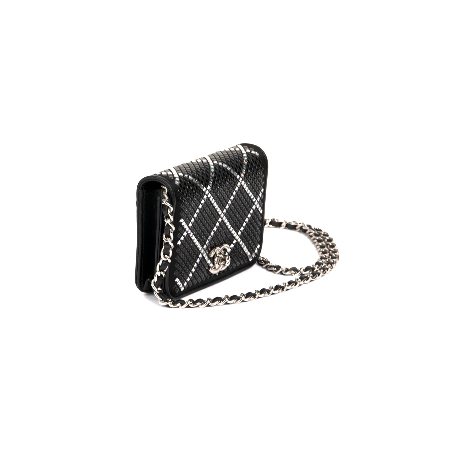Chanel 2022 Strass Card Holder on Chain