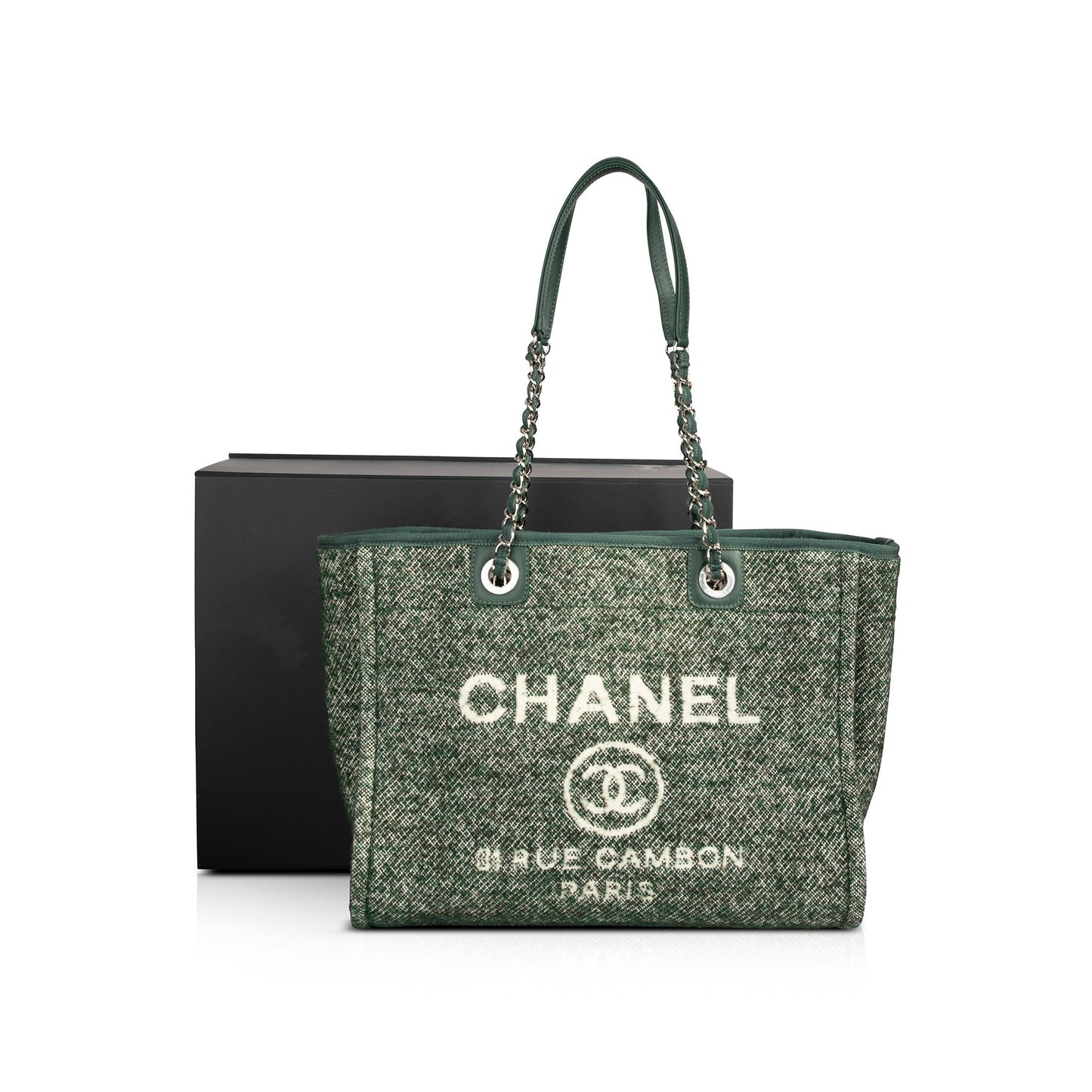 Chanel 2022 Tweed Small Deauville Tote
