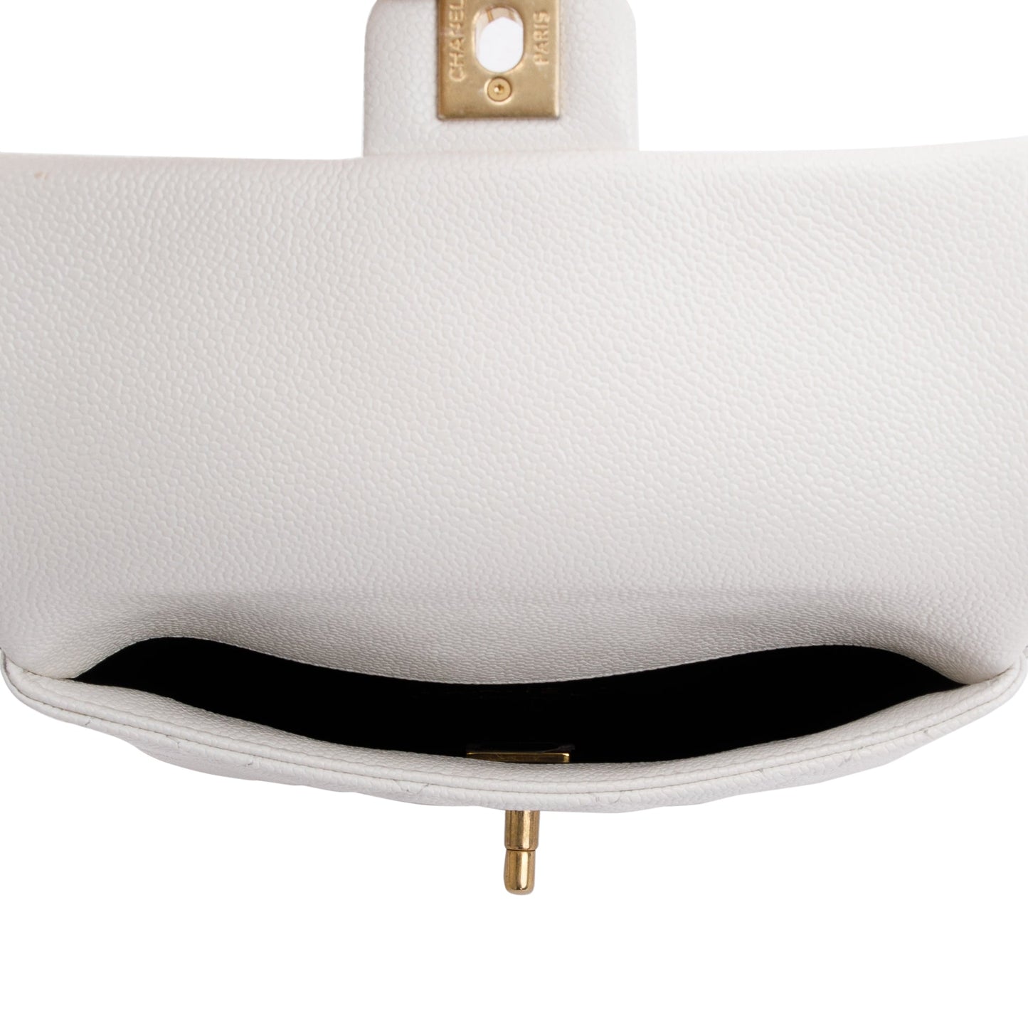 Chanel 2022 White Quilted Caviar Leather Pick Me Up Belt Bag