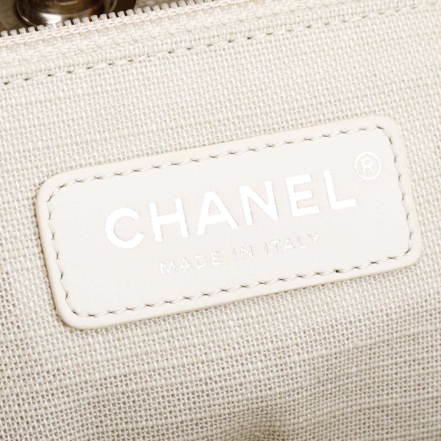 Chanel 2023 Beige Canvas Small Deauville Tote