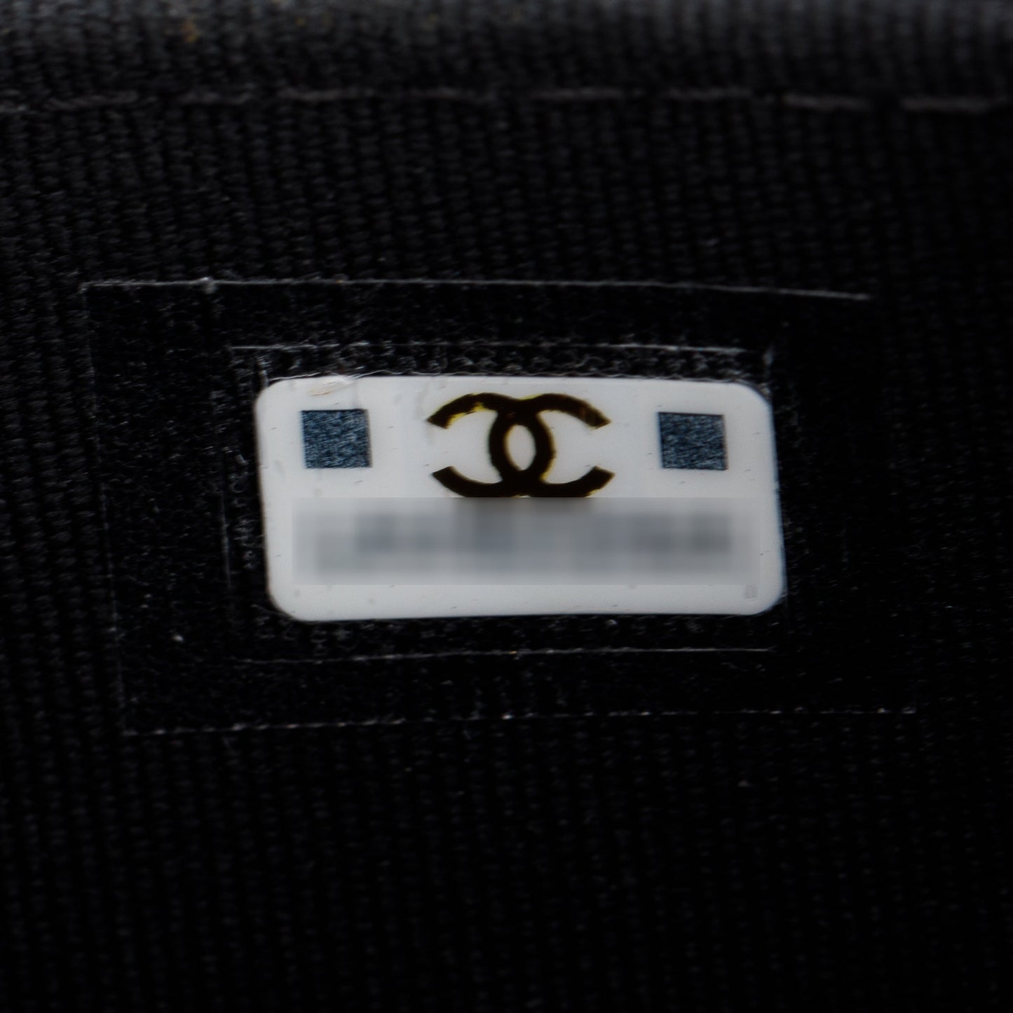 Chanel 2023 Black Quilted Calfskin Leather Candy CC Chain Phone Holder