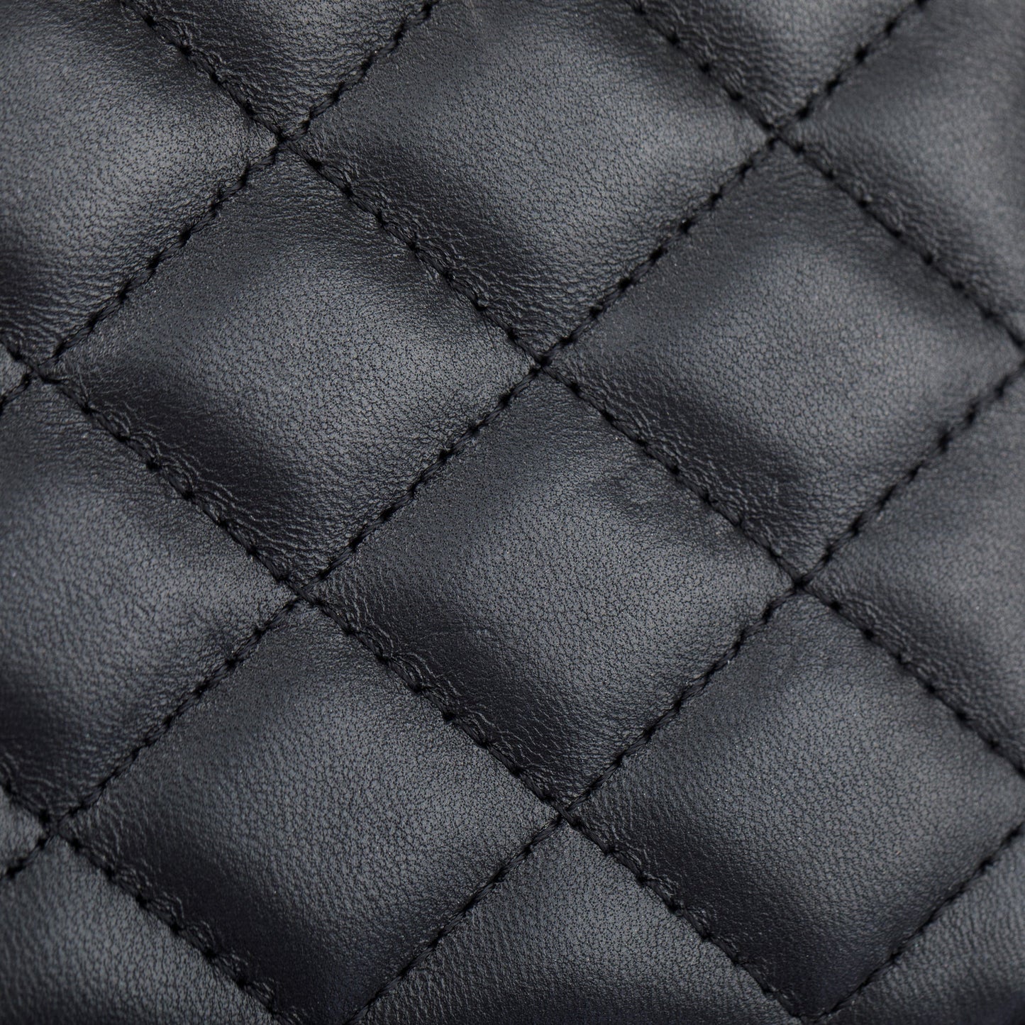 Chanel 2023 Black Quilted Calfskin Leather Candy CC Chain Phone Holder