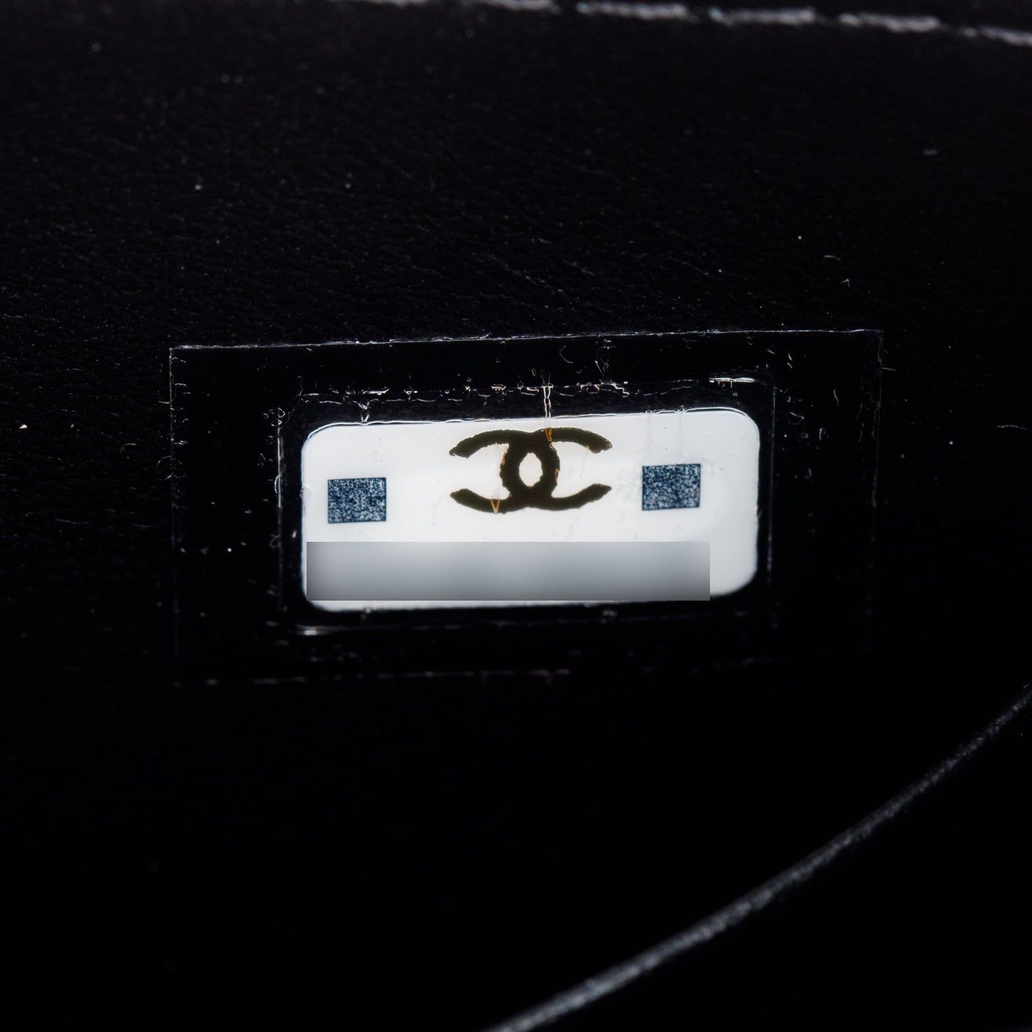 Chanel 2023 Black Quilted Caviar Leather Chain Top Handle on Chain