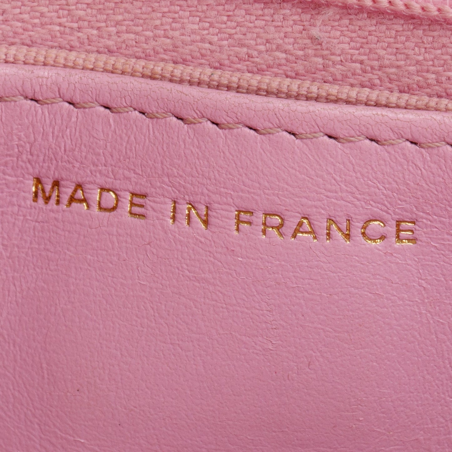 Chanel 2023 Pink Quilted Caviar Leather Classic Wallet on Chain