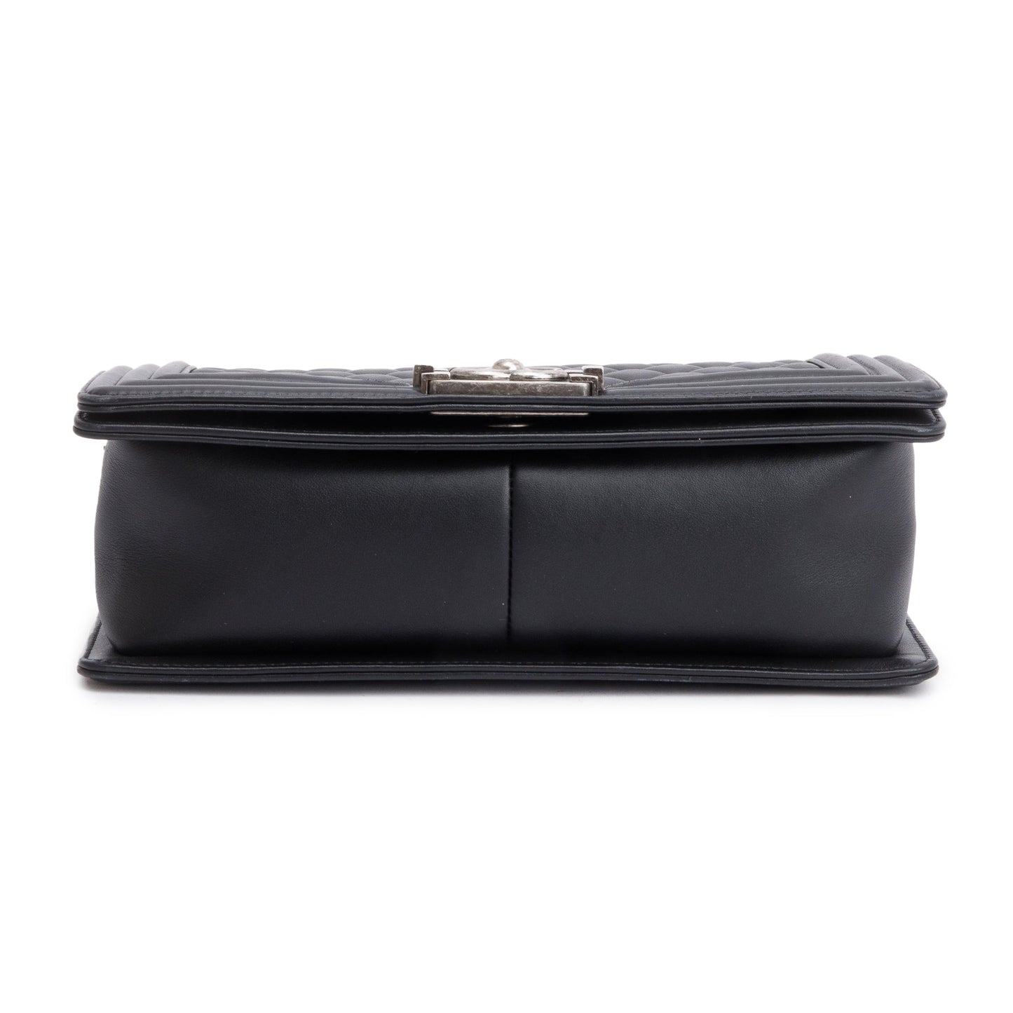 Chanel 2024 Black Lambskin Medium Boy Bag