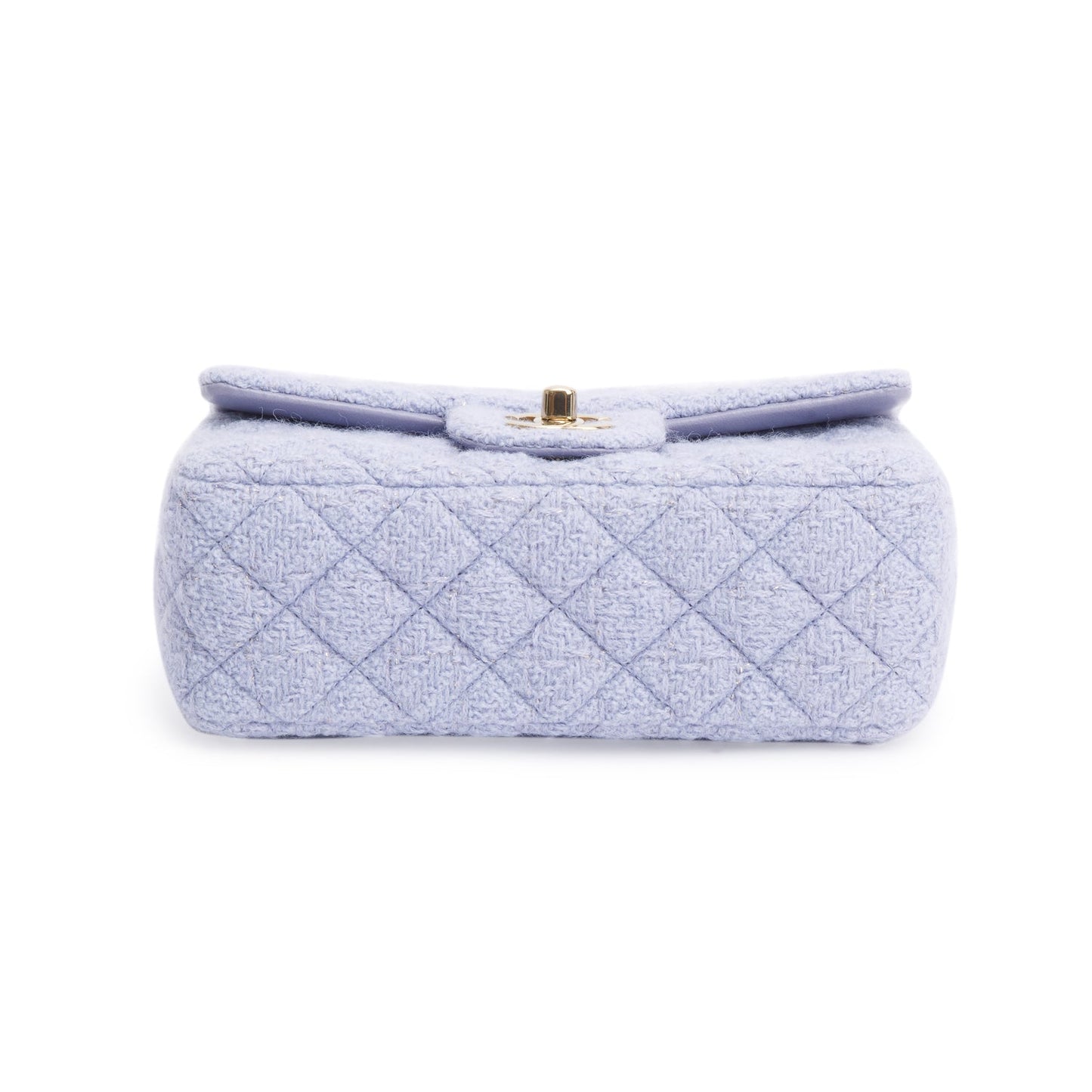 Chanel 2024 Purple Tweed Classic Mini Rectangular Flap Bag