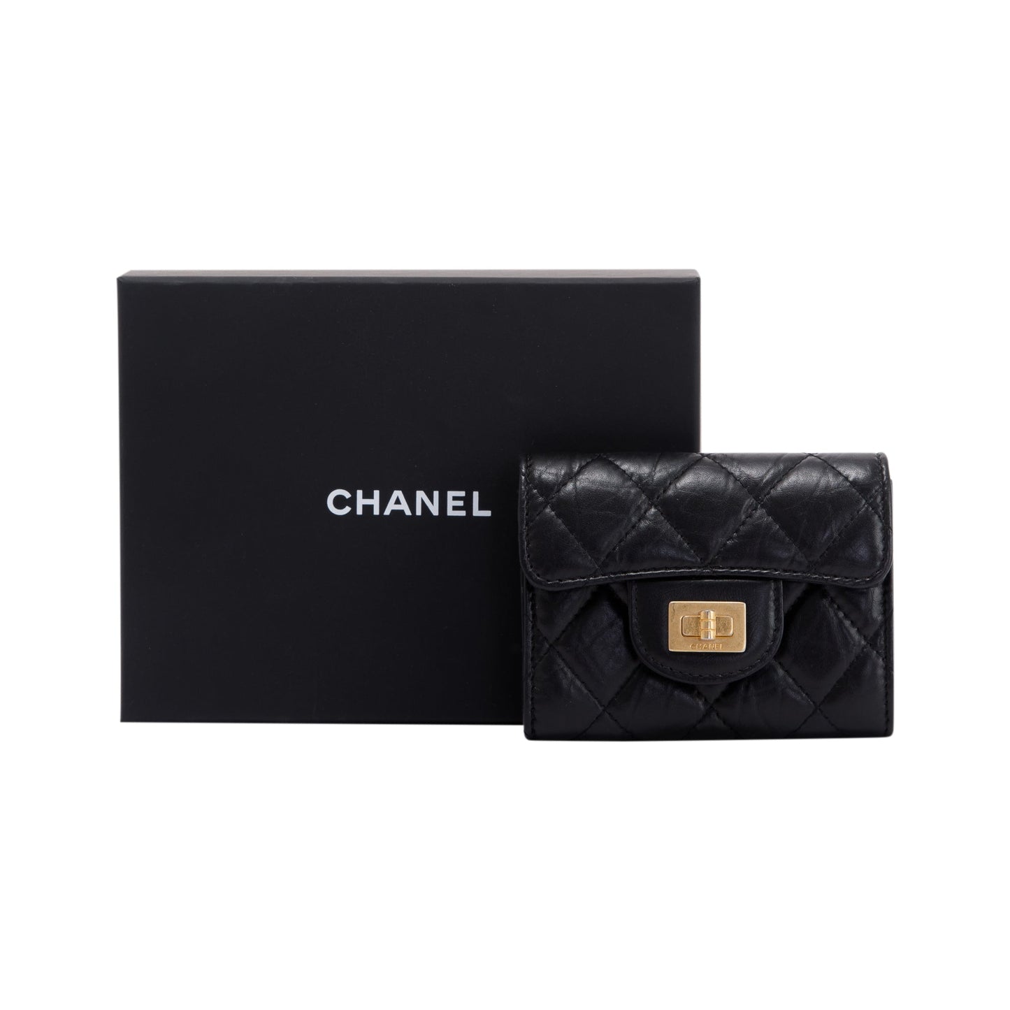 Chanel 2.55 Quilted Leather Flap Card Holder