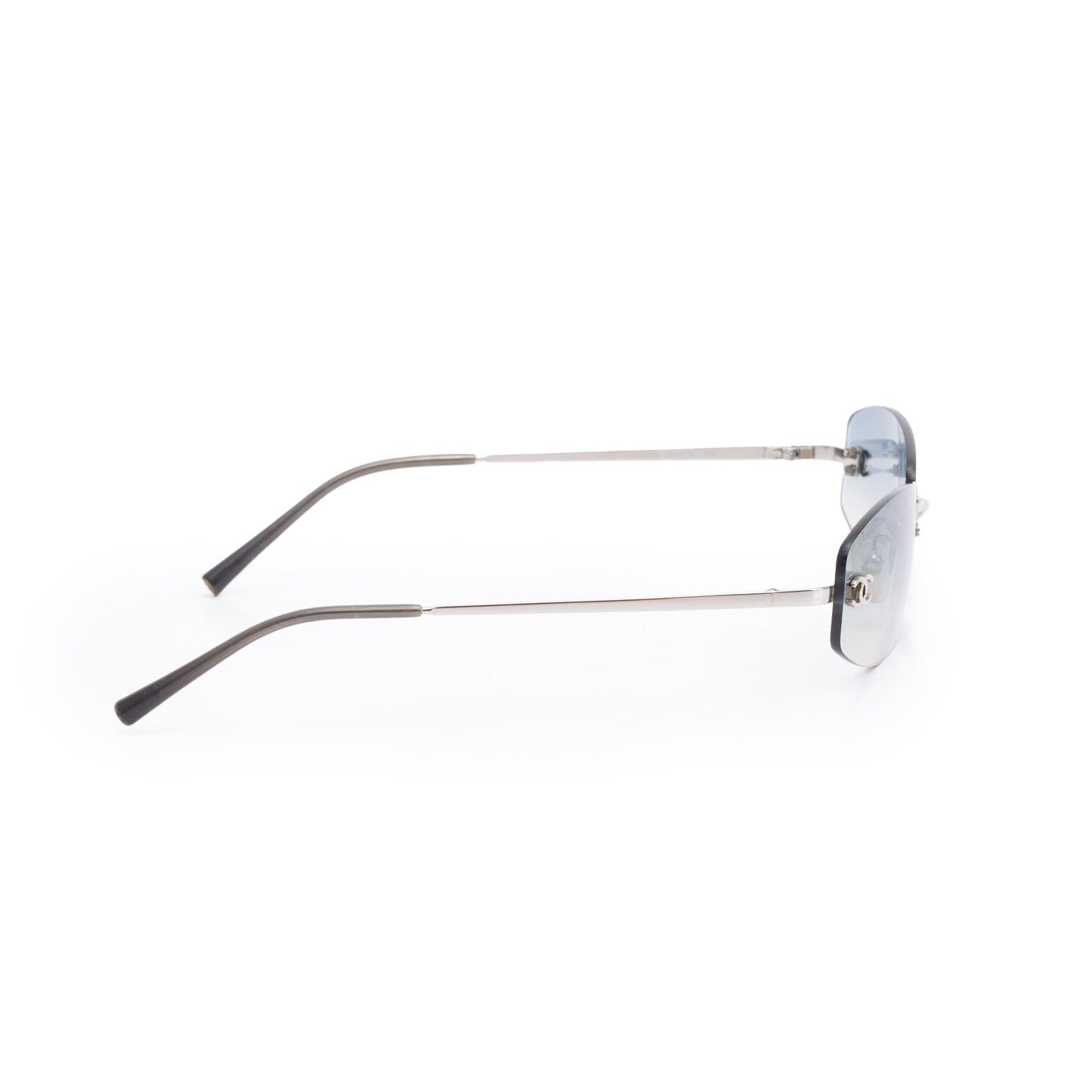 Chanel 4002 CC Logo Rimless Oval Sunglasses