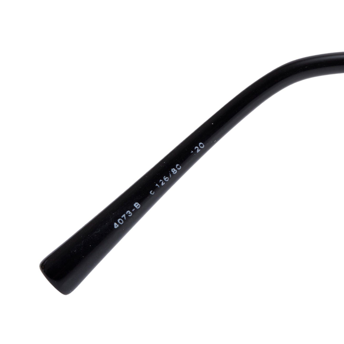 Chanel 4073-B Black Metal Strass CC Logo Oval Sunglasses