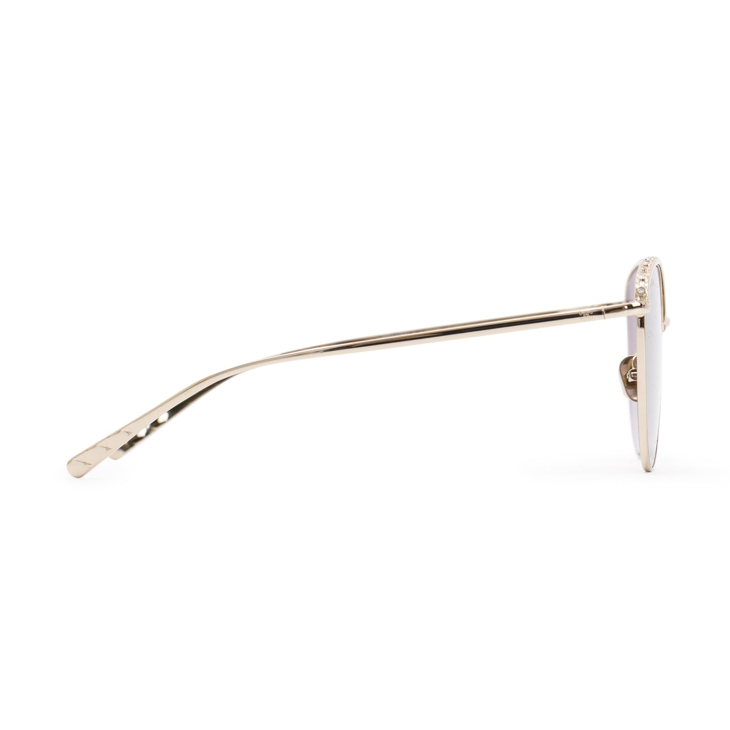 Chanel 4258-B Interlocking CC Logo Crystal Tinted Sunglasses