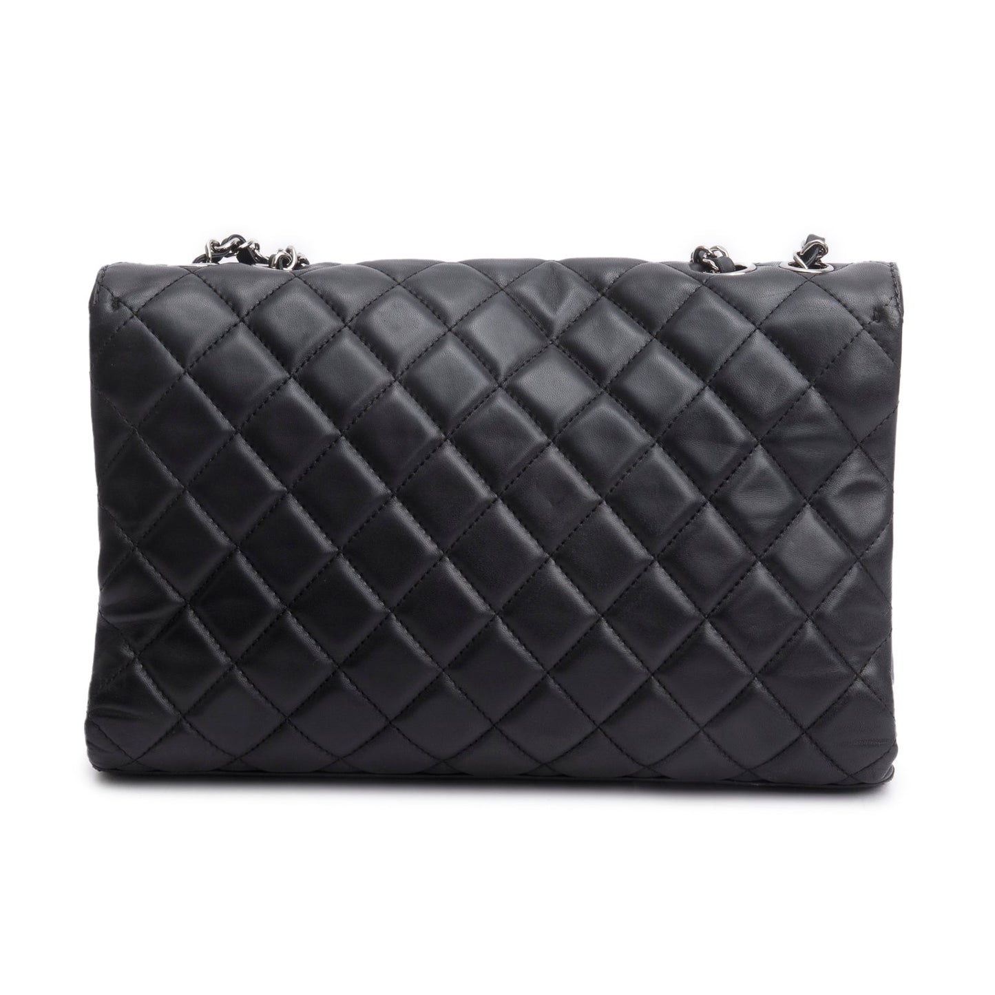 Chanel Black Quilted Lambskin Leather Coco Loop Flap Bag