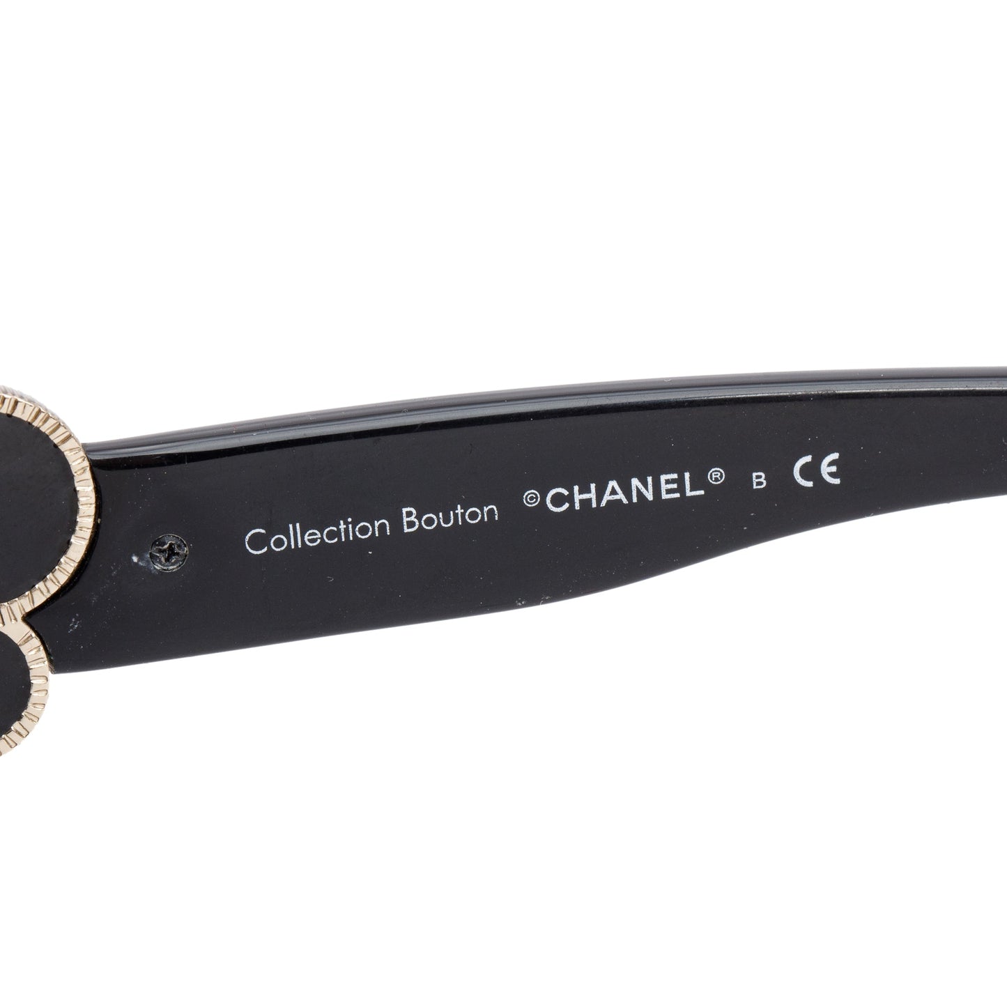 Chanel 5191 Black Acetate Bouton Sunglasses