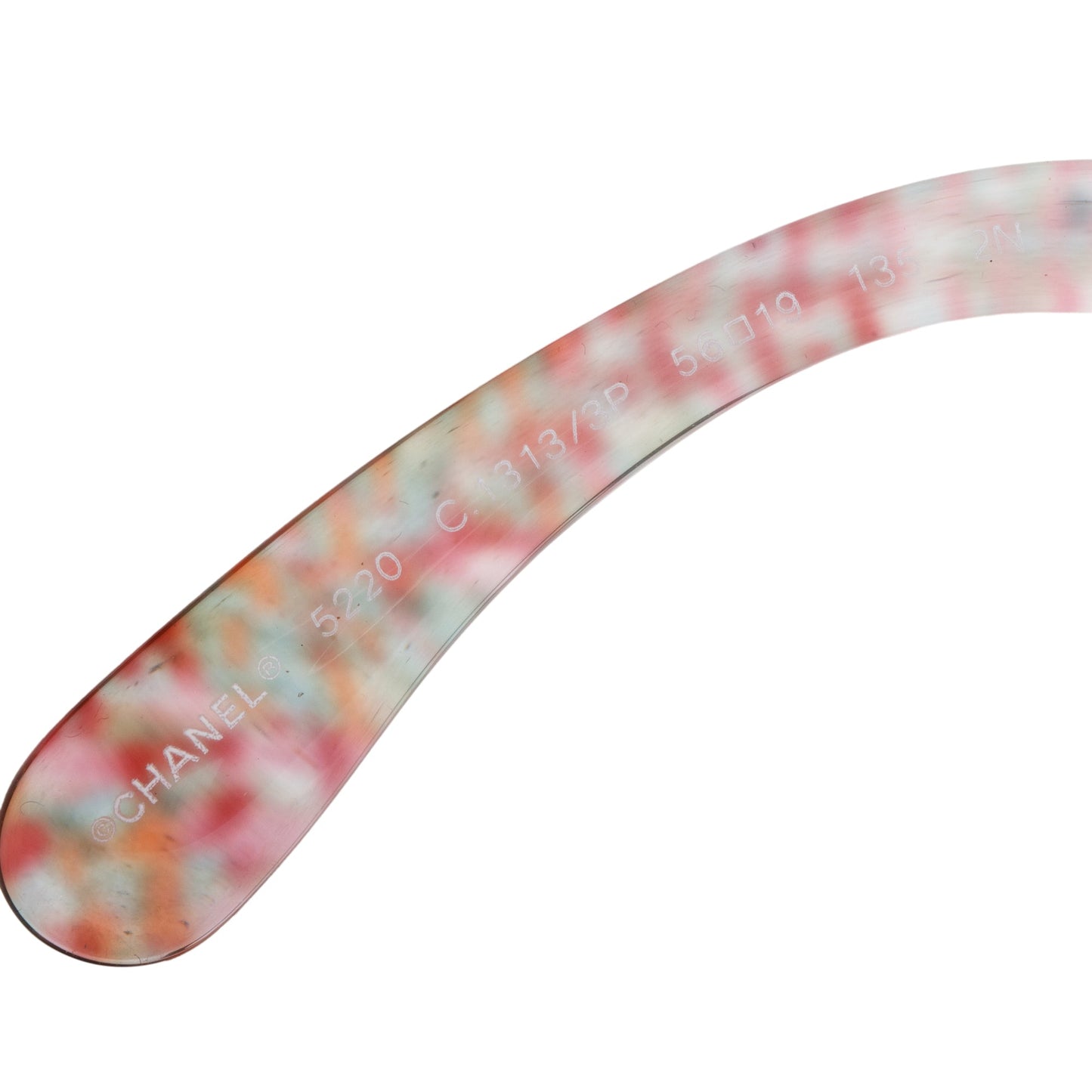 Chanel 5220 Multicolor Tweed Accent Acetate Interlocking CC quare Sunglasses
