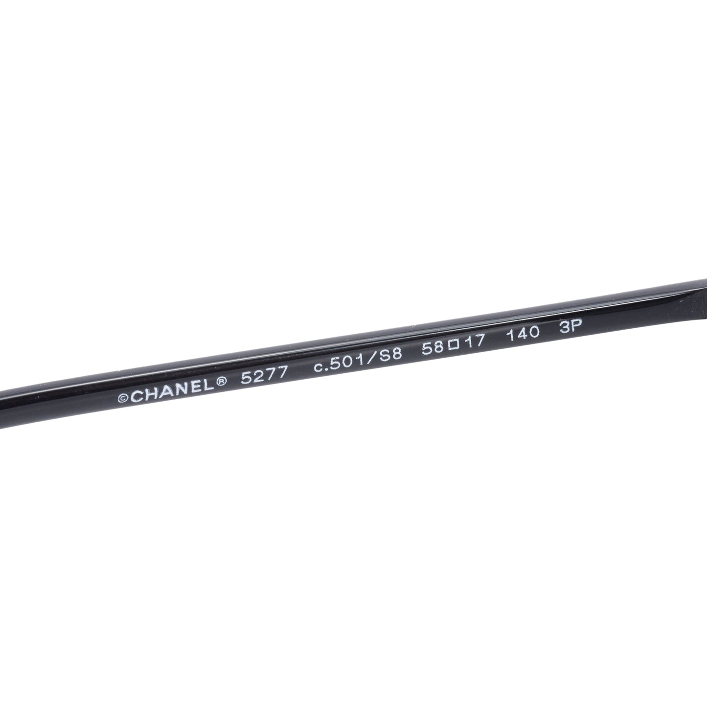 Chanel 5277 Black Acetate CC Logo Square Sunglasses