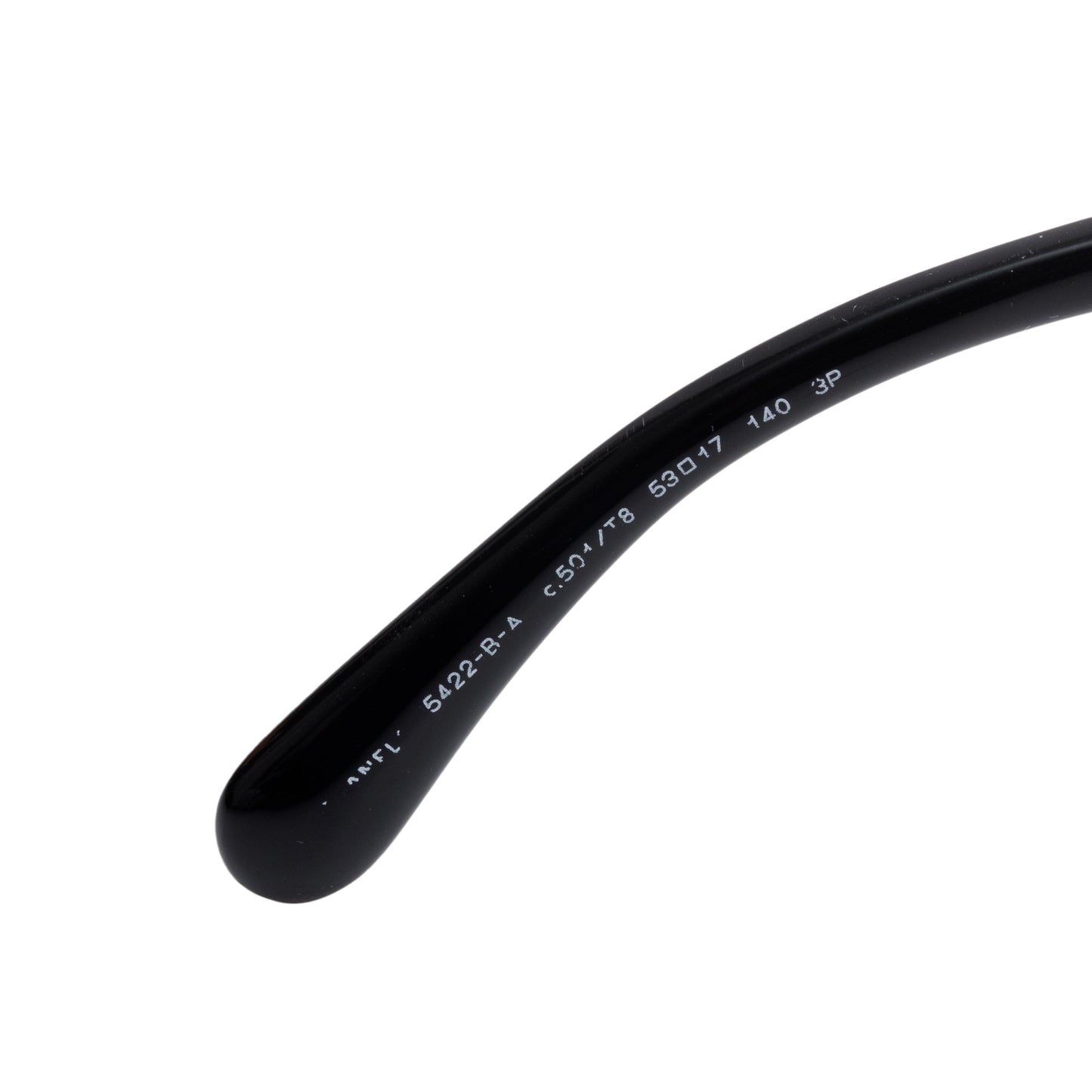 Chanel 5422-B-A Black Acetate Strass Logo Square Sunglasses