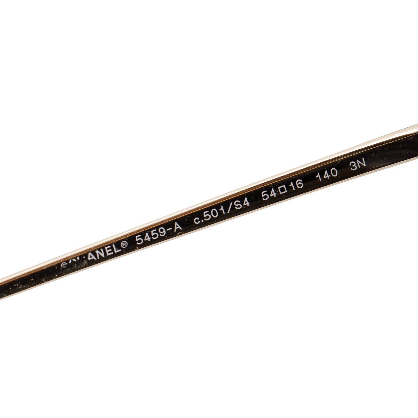 Chanel 5459-A Metal Black Acetate Butterfly Sunglasses