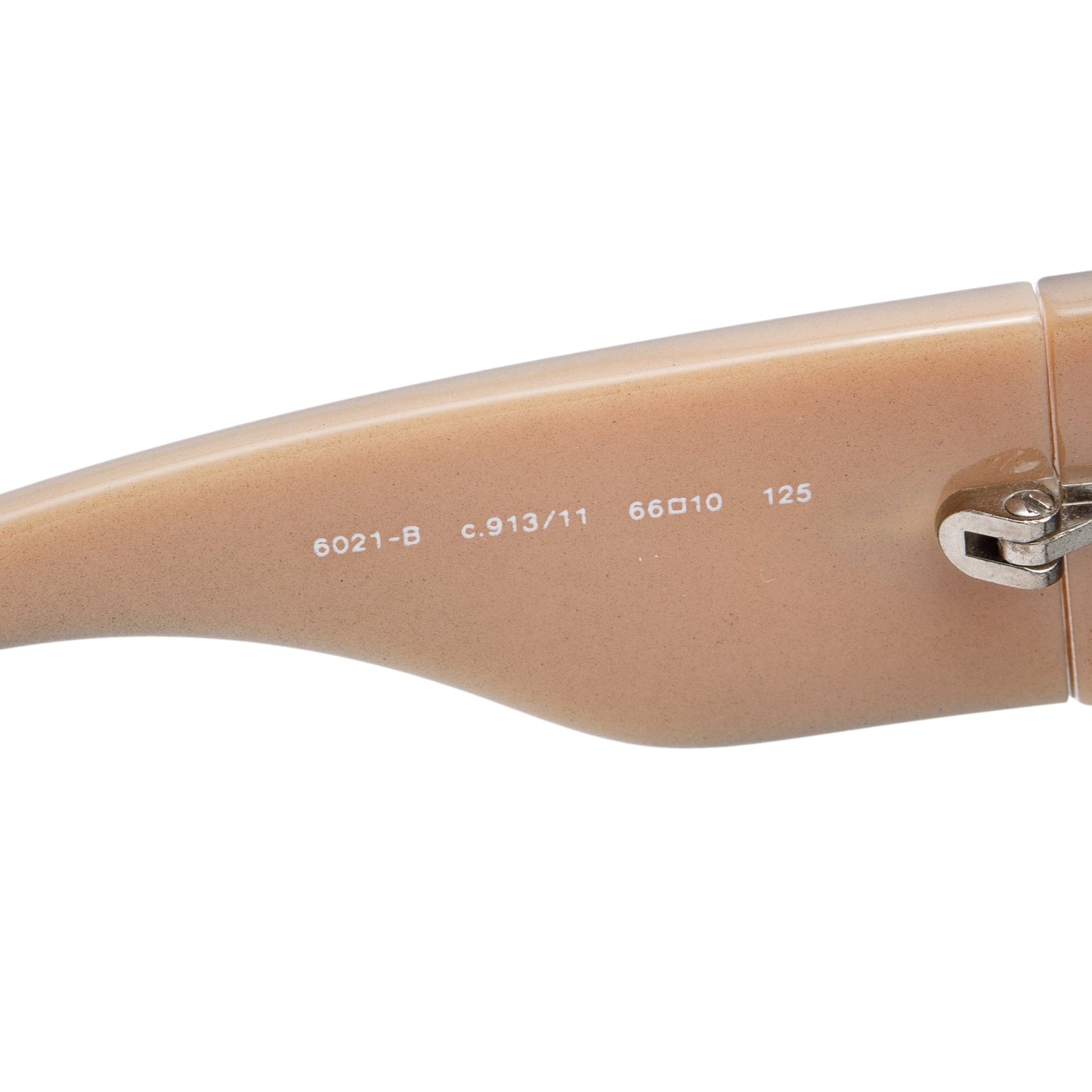 Chanel 6021-B Black/Beige Acetate Baguette Crystal CC Shield Sunglasses