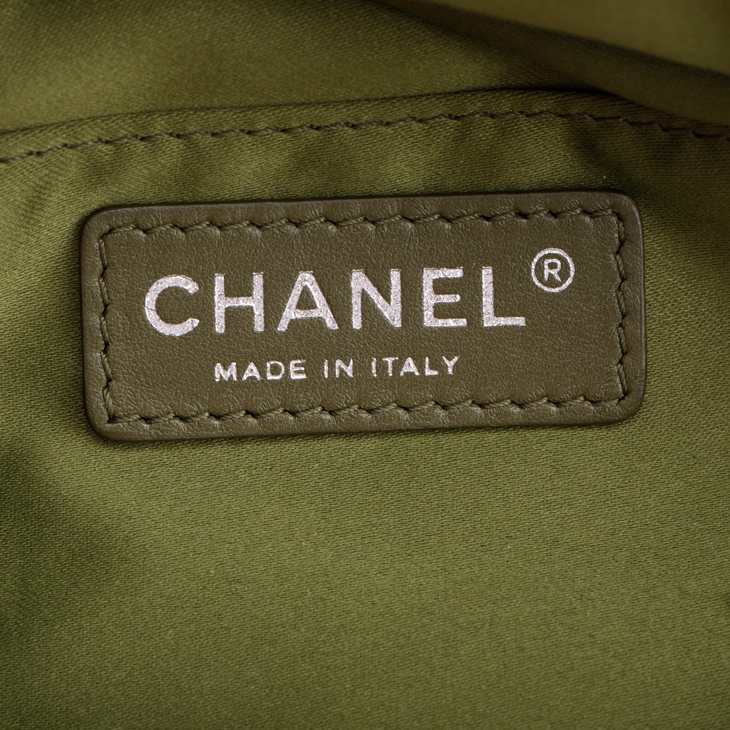 Chanel Khaki Canvas & Lambskin Leather Quilted Cocco Cuba Charms Waist Bag