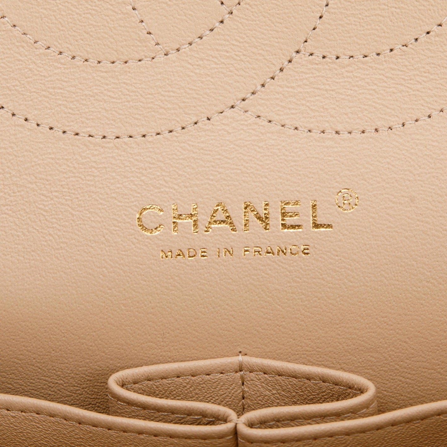 Chanel Beige Caviar Classic Jumbo Double Flap Bag