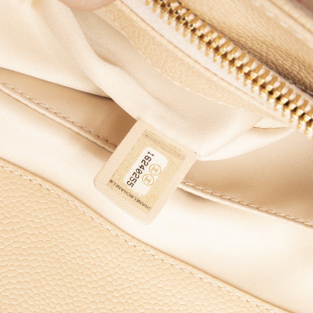 Chanel Beige Caviar Leather Grand Shopping Tote (GST)