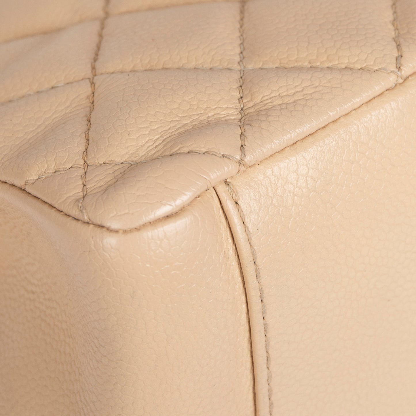 Chanel Beige Caviar Leather Grand Shopping Tote (GST)