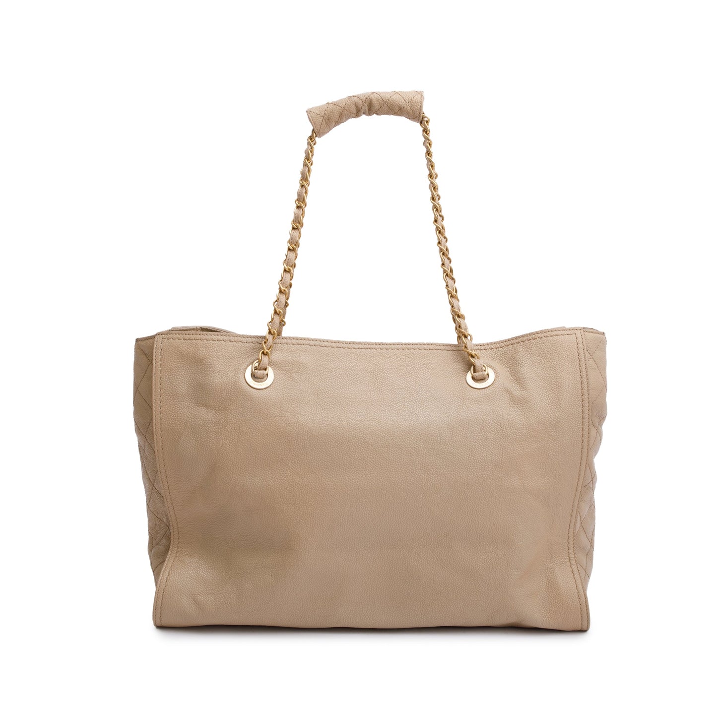 Chanel Beige Caviar Leather Large Reissue Tote