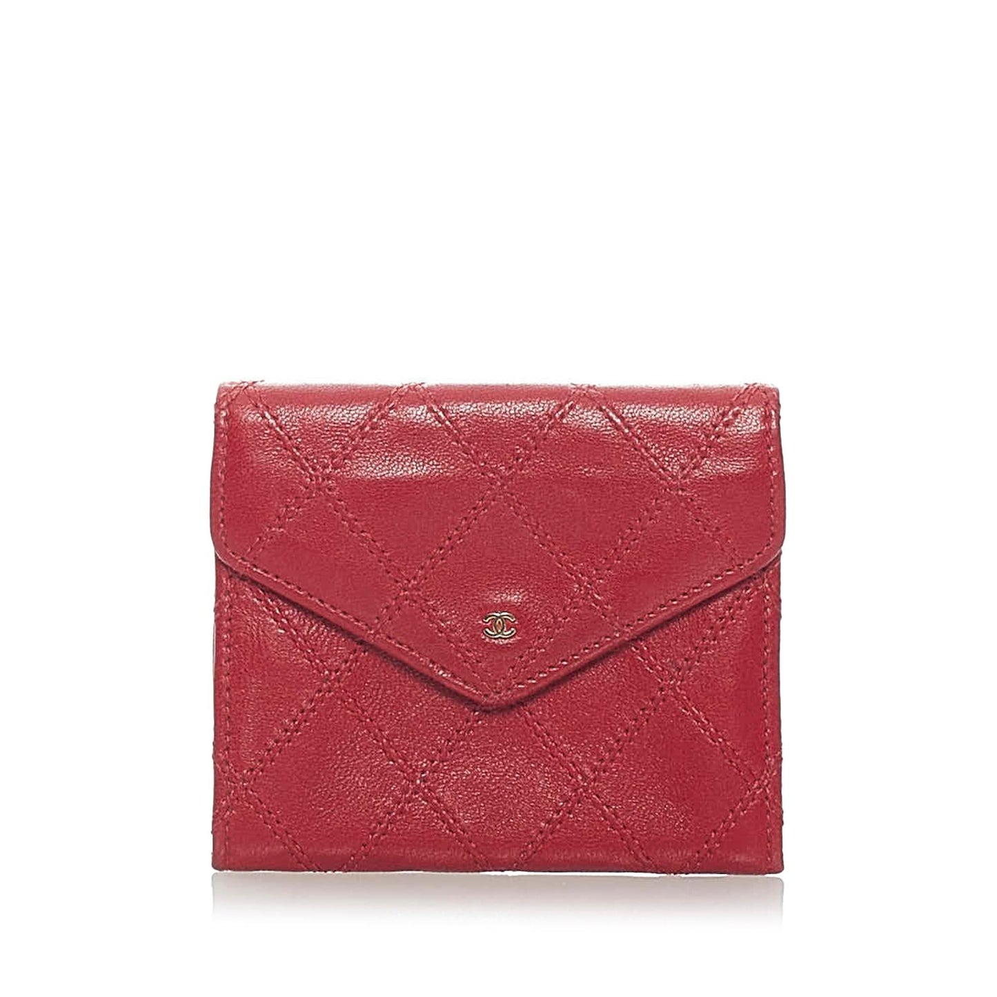 Chanel Bicolore Matelasse Lambskin Coin Pouch (SHG-33401)
