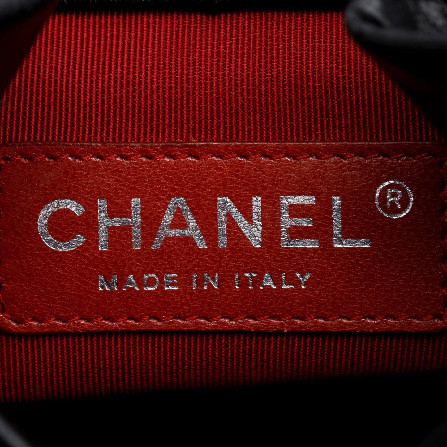 Chanel Black Aged Calfskin Leather Small Gabrielle Backpack