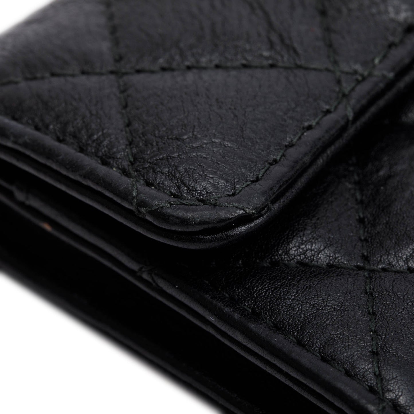 Chanel Black Calfskin Leather Classic Flap Card Holder