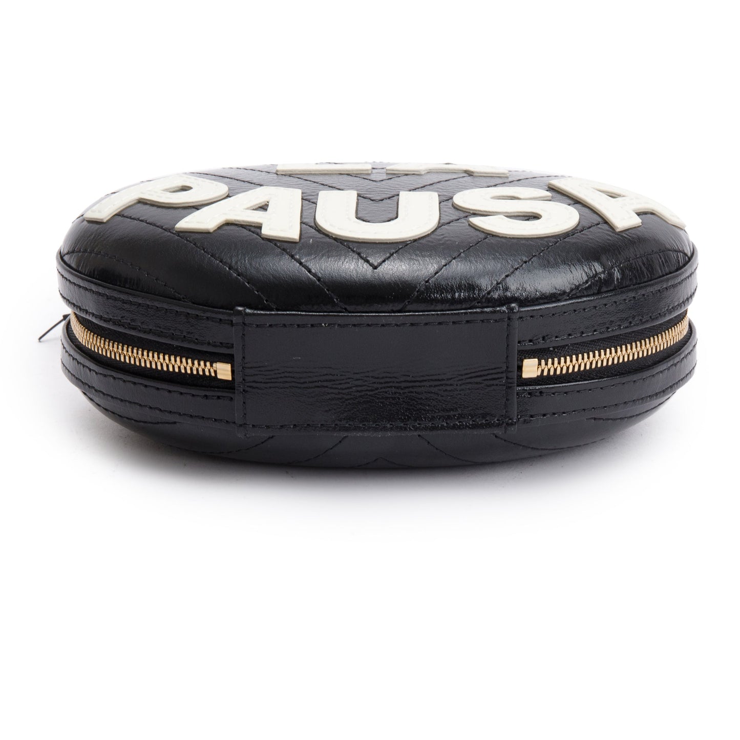 Chanel Black Calfskin Leather La Pausa Tassel Clutch Crossbody Bag