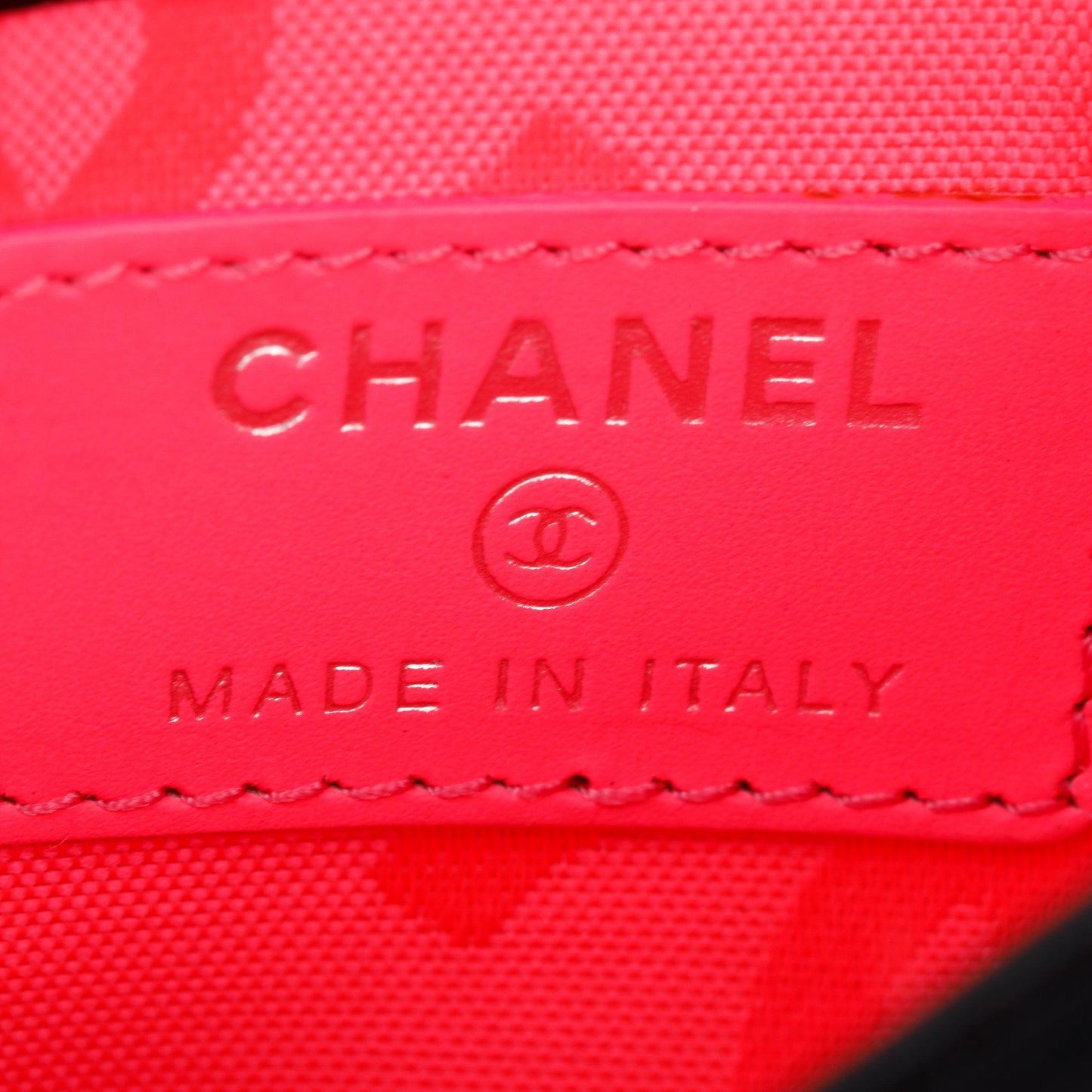 Chanel Black Calfskin Leather Ligne Cambon Card Holder