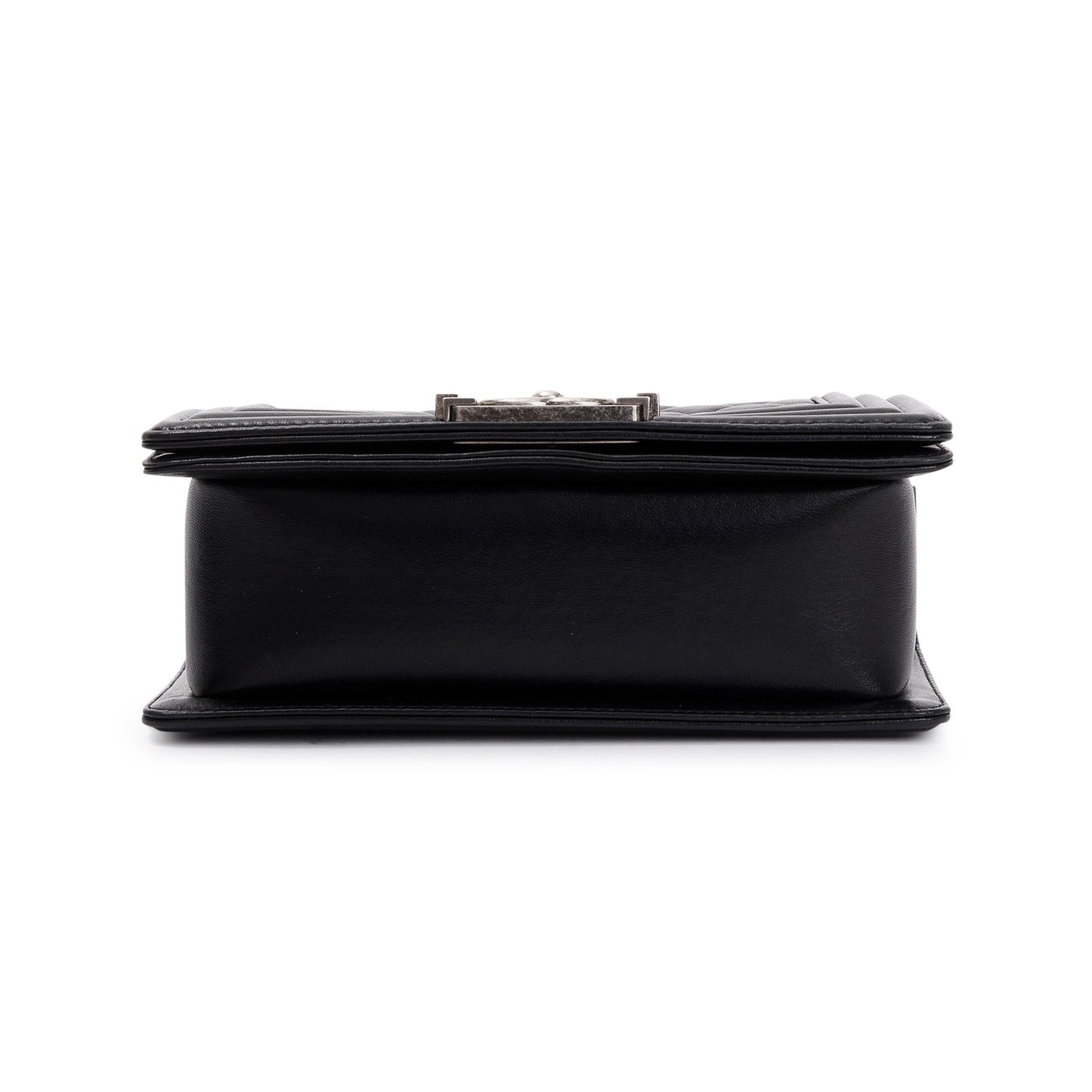 Chanel Black Calfskin Leather Small Boy Bag