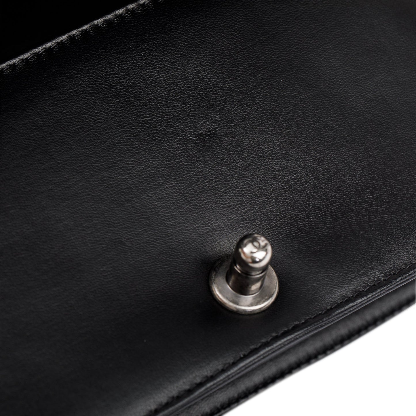 Chanel Black Calfskin Leather Small Boy Bag