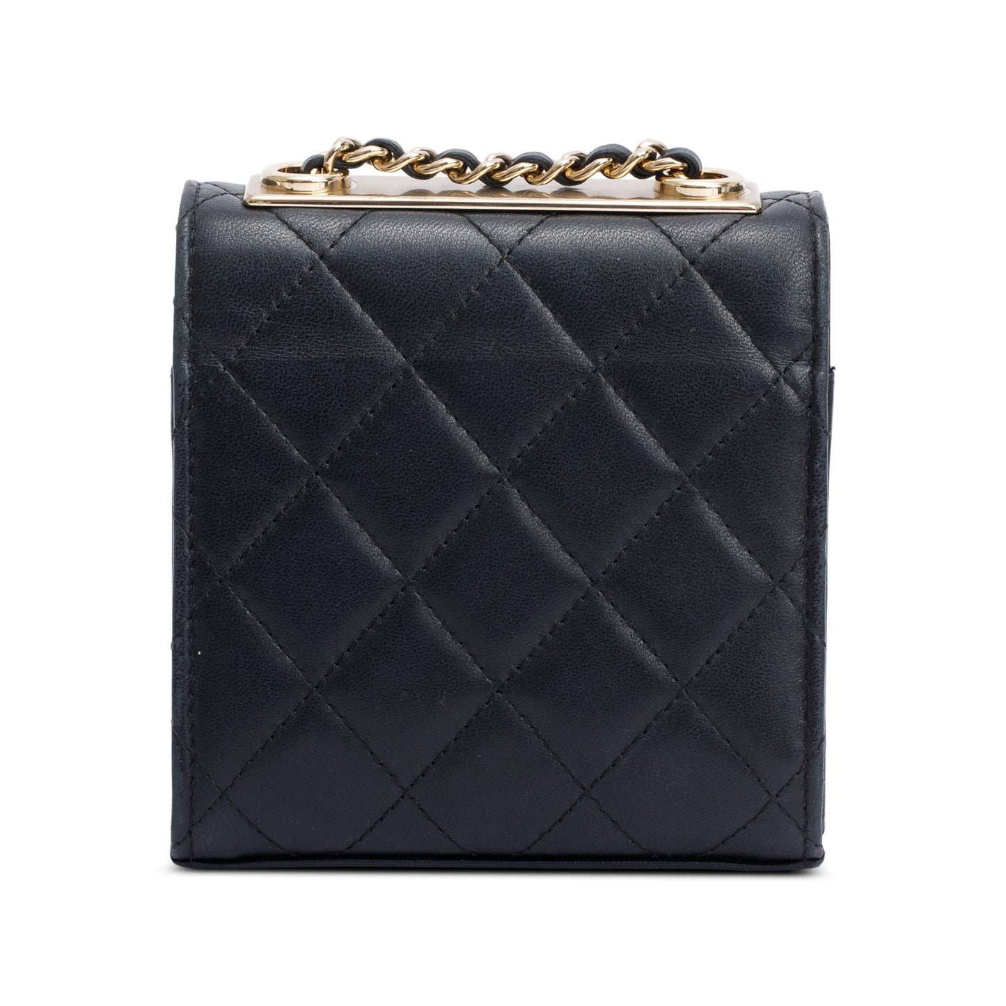 Chanel Black Calfskin Leather Trendy CC Micro Flap Bag