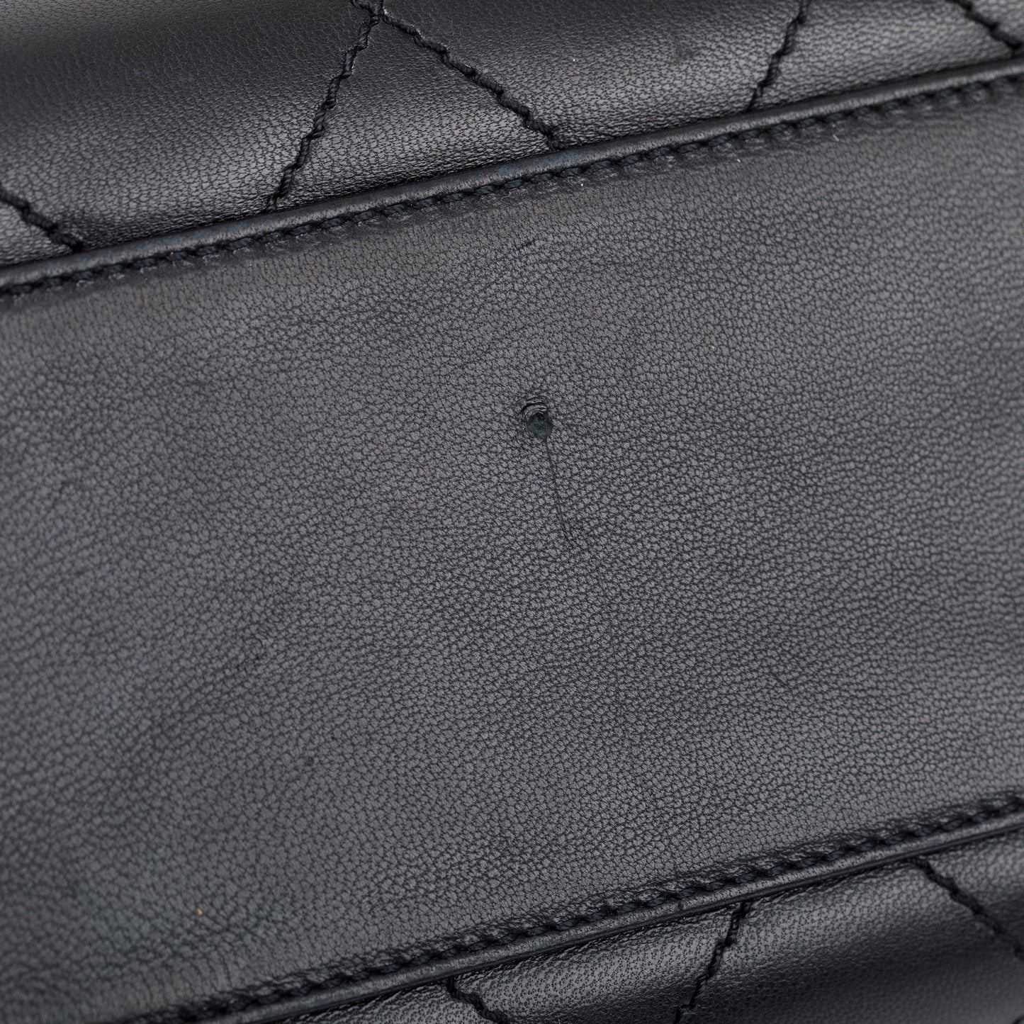 Chanel Black Calfskin Leather Turn-Lock CC Small Chain Tote
