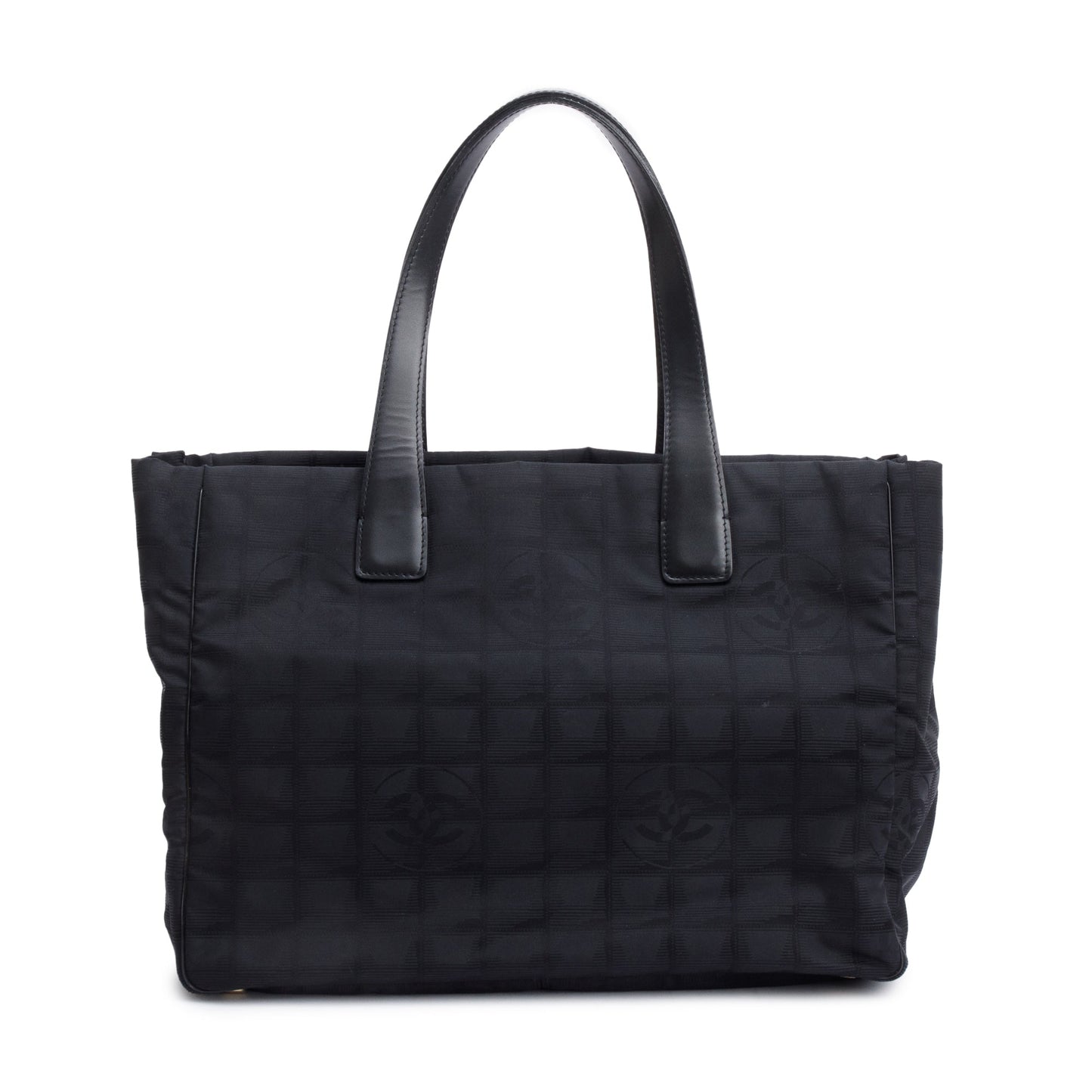 Chanel Black Canvas Travel Ligne Tote