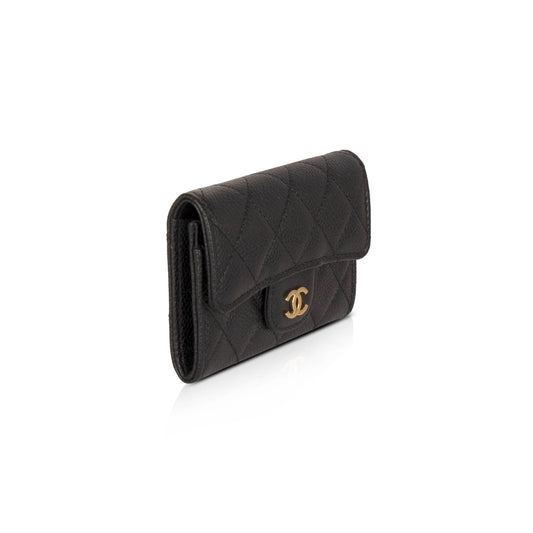 Chanel Black Caviar Classic Card Holder