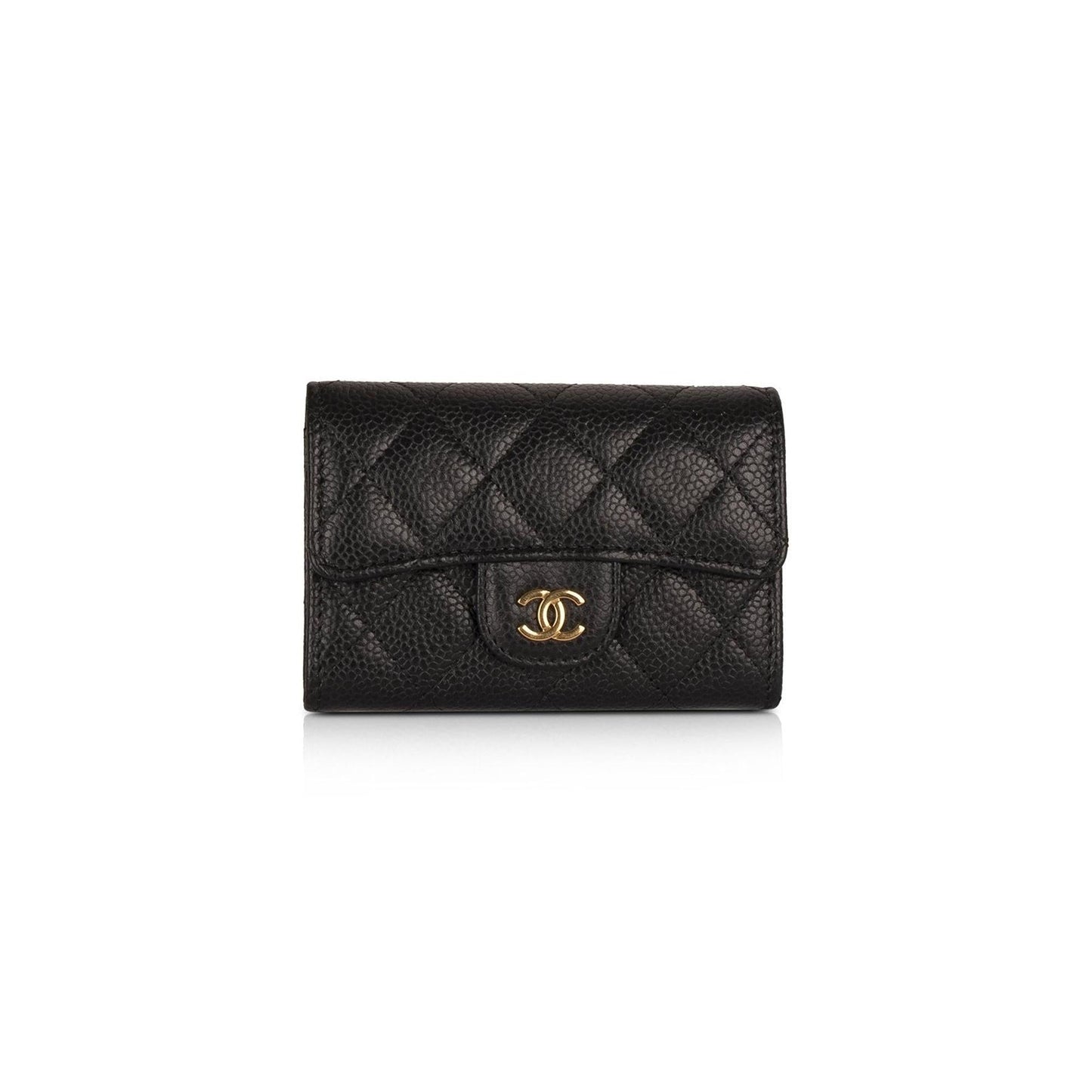 Chanel Black Caviar Classic Card Holder